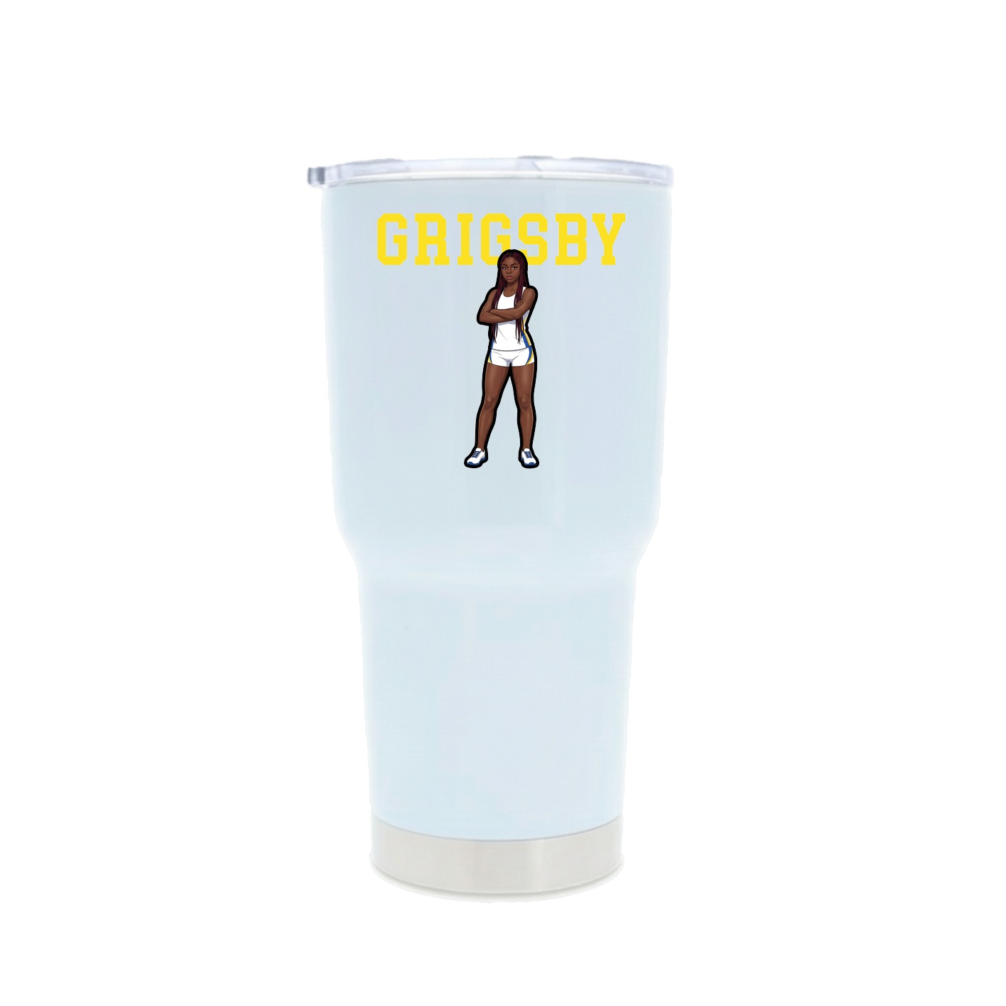 30oz Stainless Steel Tumbler — Shirsey in White