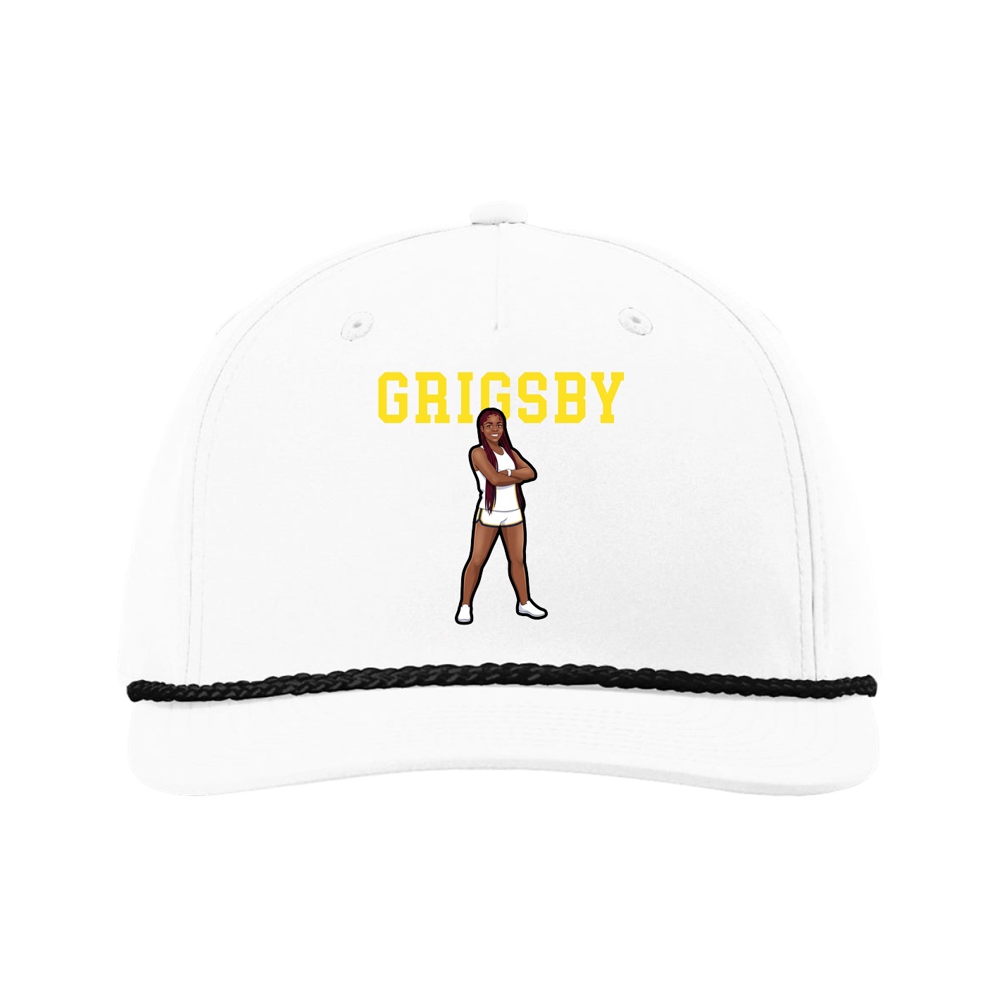 Five-Panel Classic Rope Cap — Shirsey in White