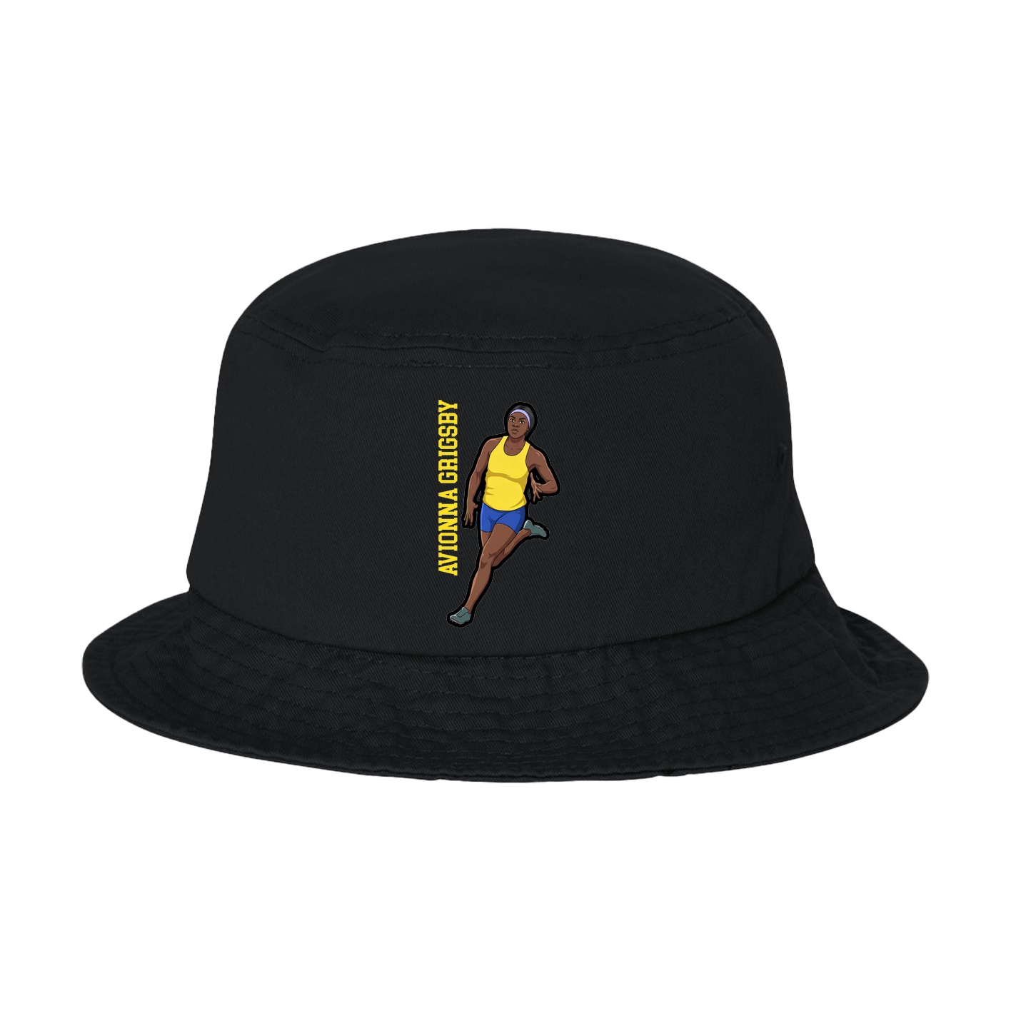 Bucket Cap — Name Vertical in Black