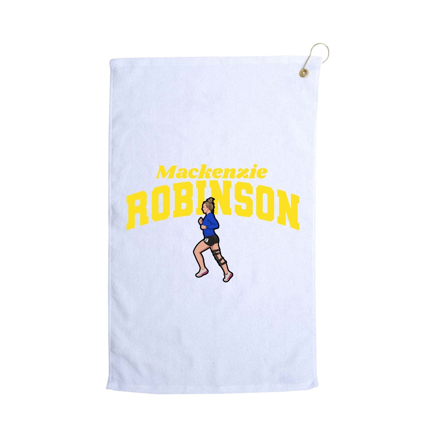Golf Towel — Signature Arch in White