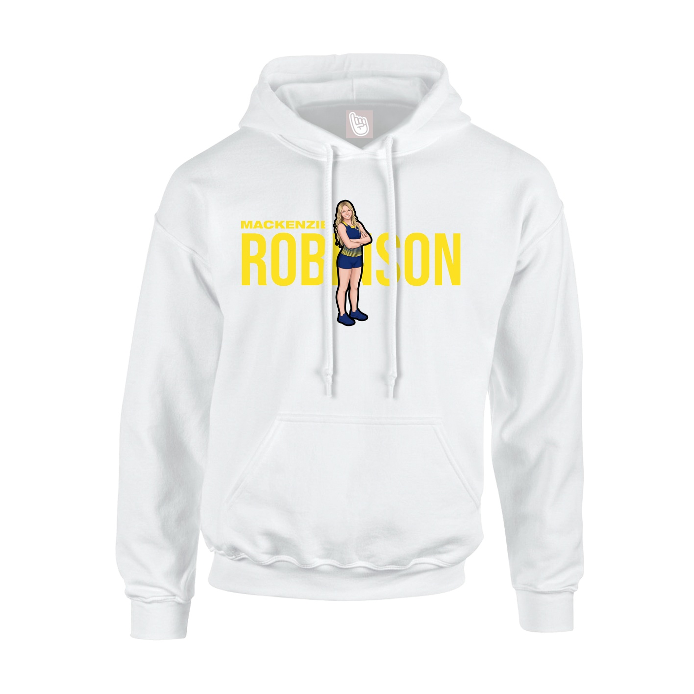 Hoodie — Player Name in White