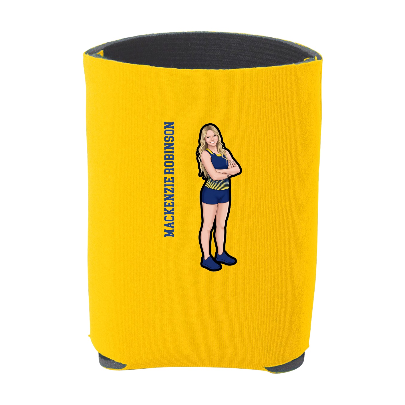 Can Holder — Name Vertical in Yellow