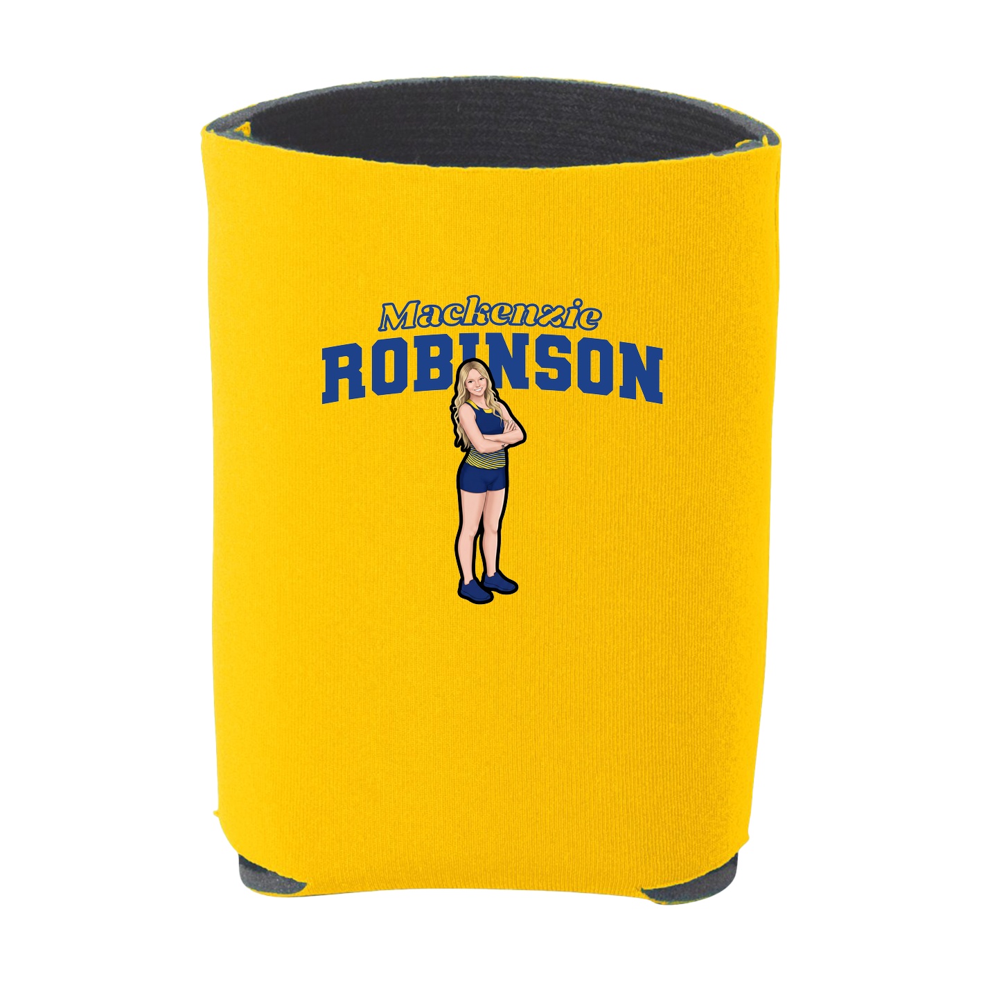 Can Holder — Name Arch in Yellow
