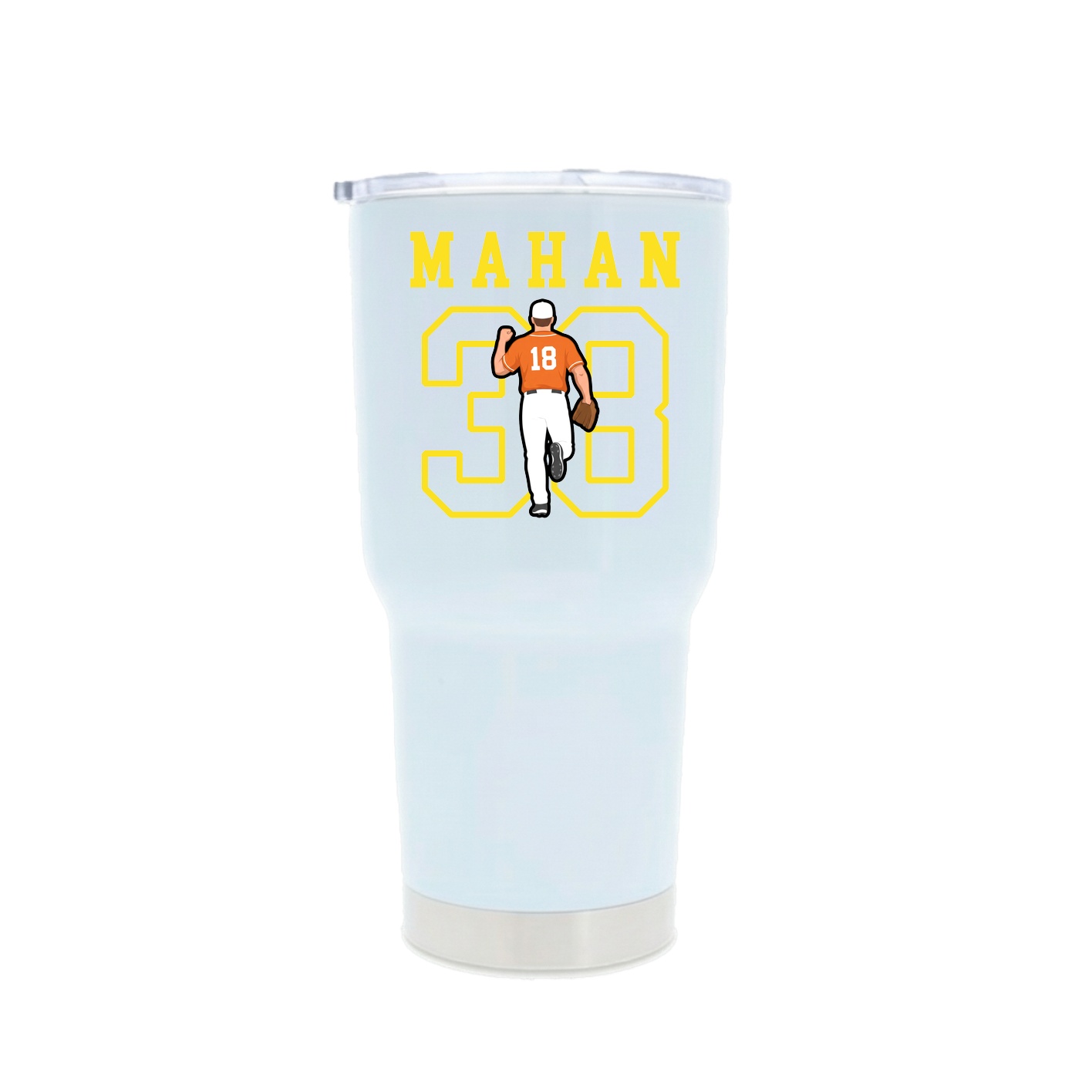 30oz Stainless Steel Tumbler — Shirsey in White
