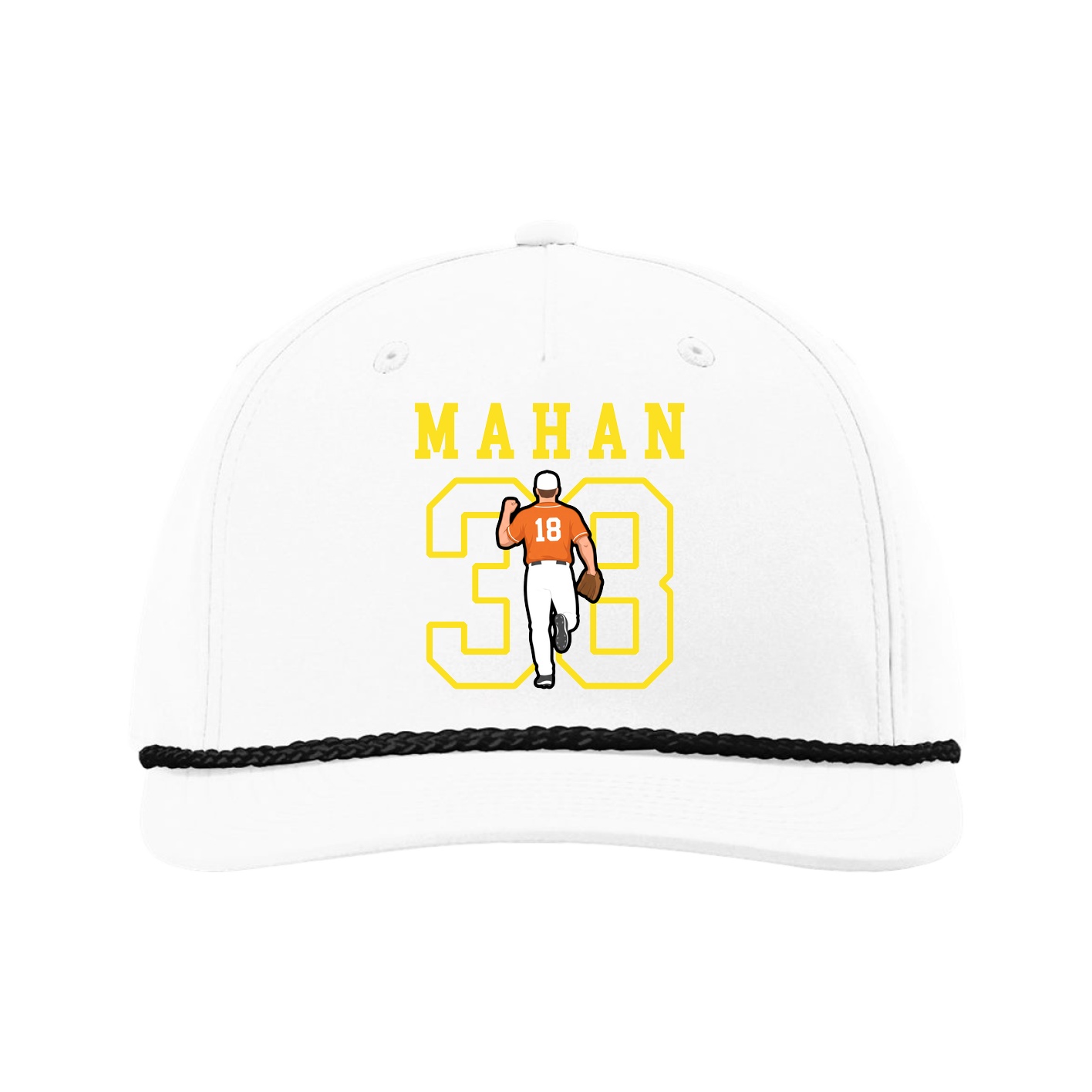 Five-Panel Classic Rope Cap — Shirsey in White