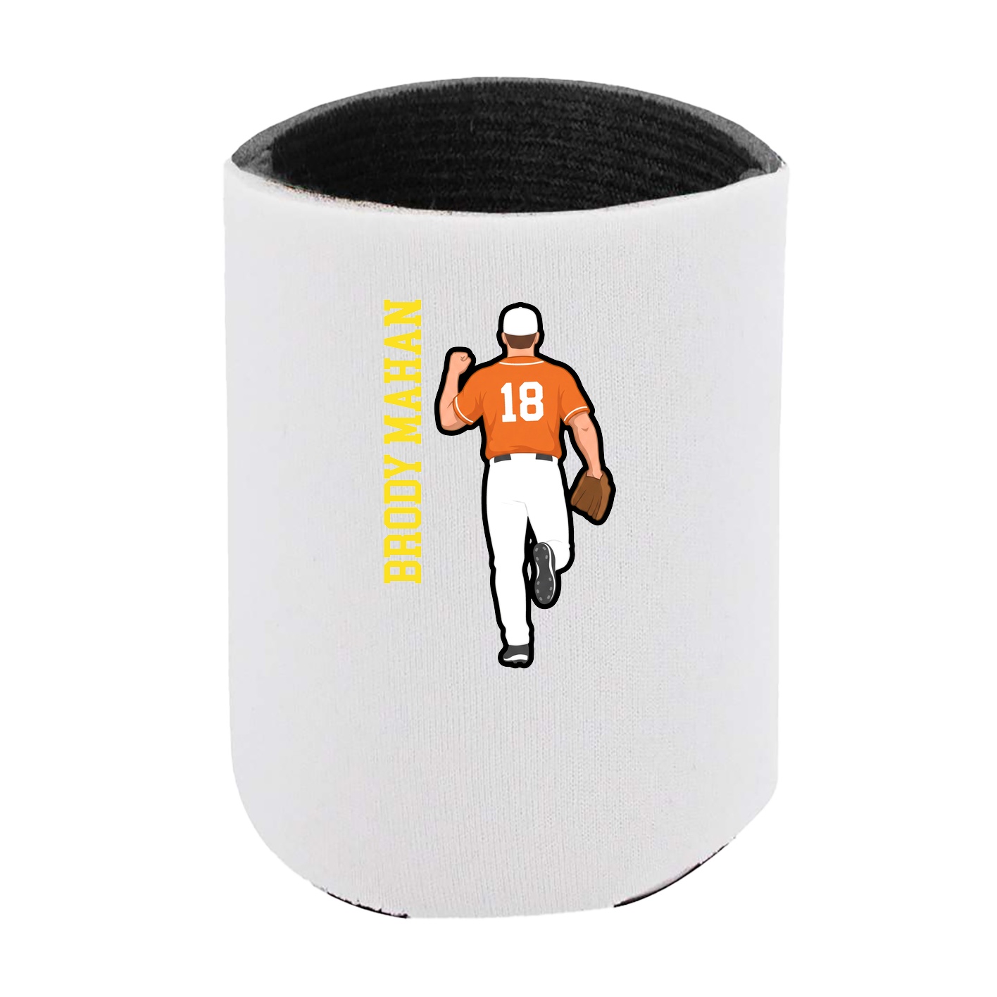 Can Holder — Name Vertical in White