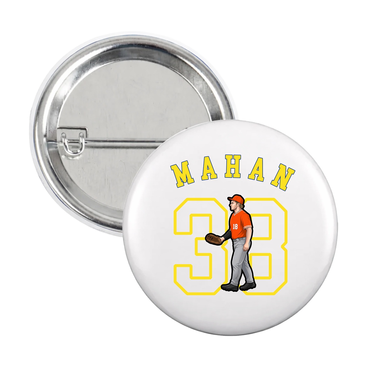 Game Day Button — Shirsey Arch in White