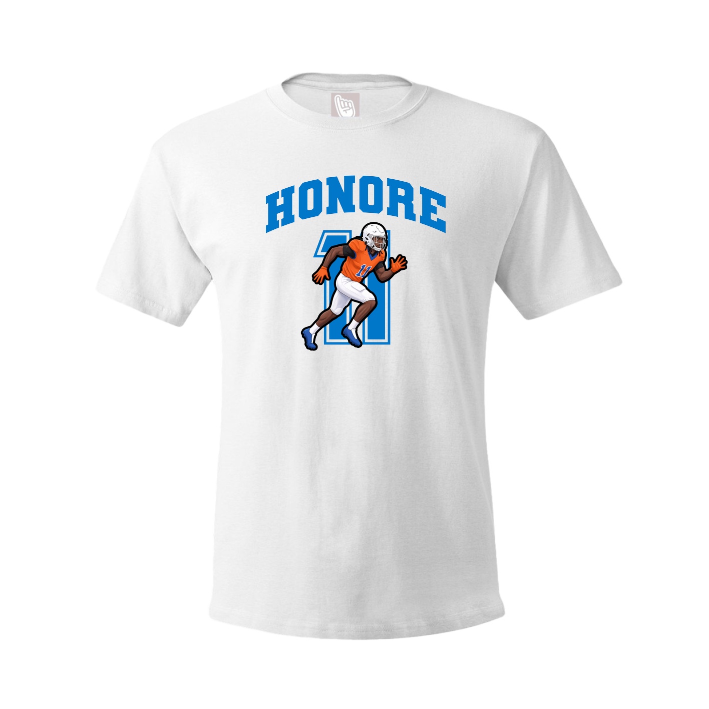 Youth Tee — Number in White