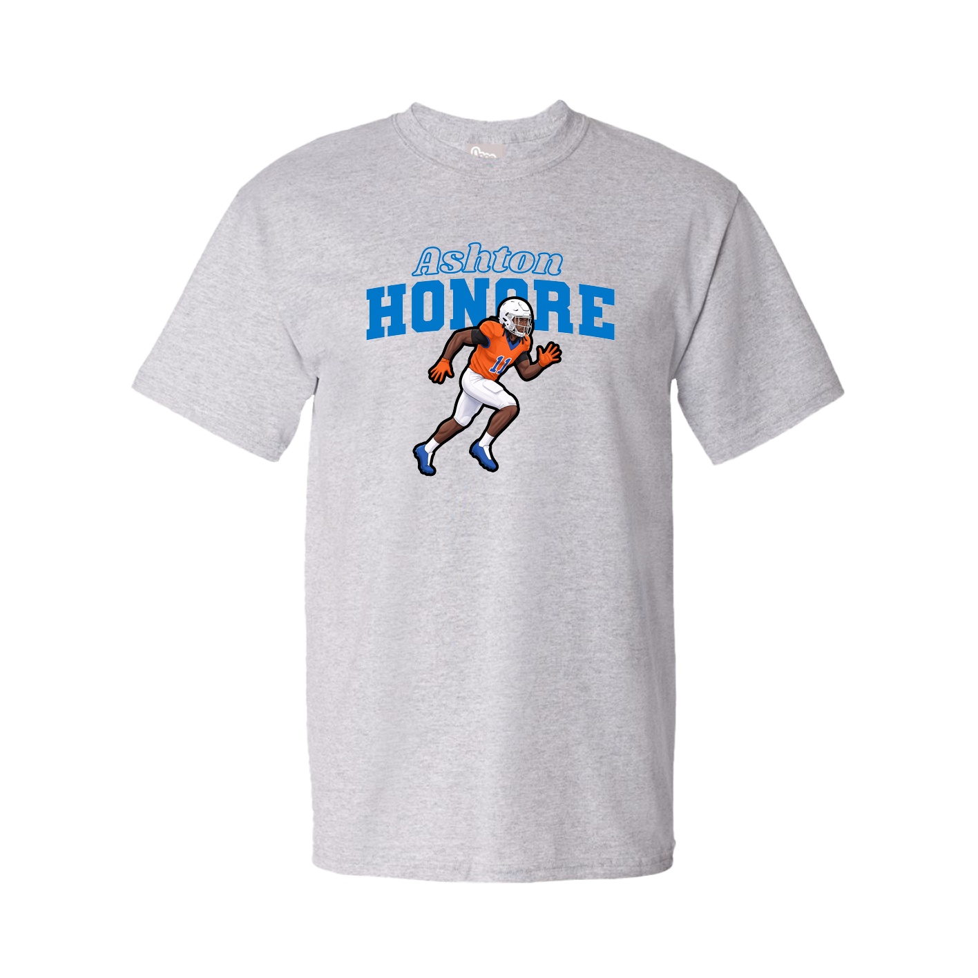 Youth Tee — Name Arch in Grey