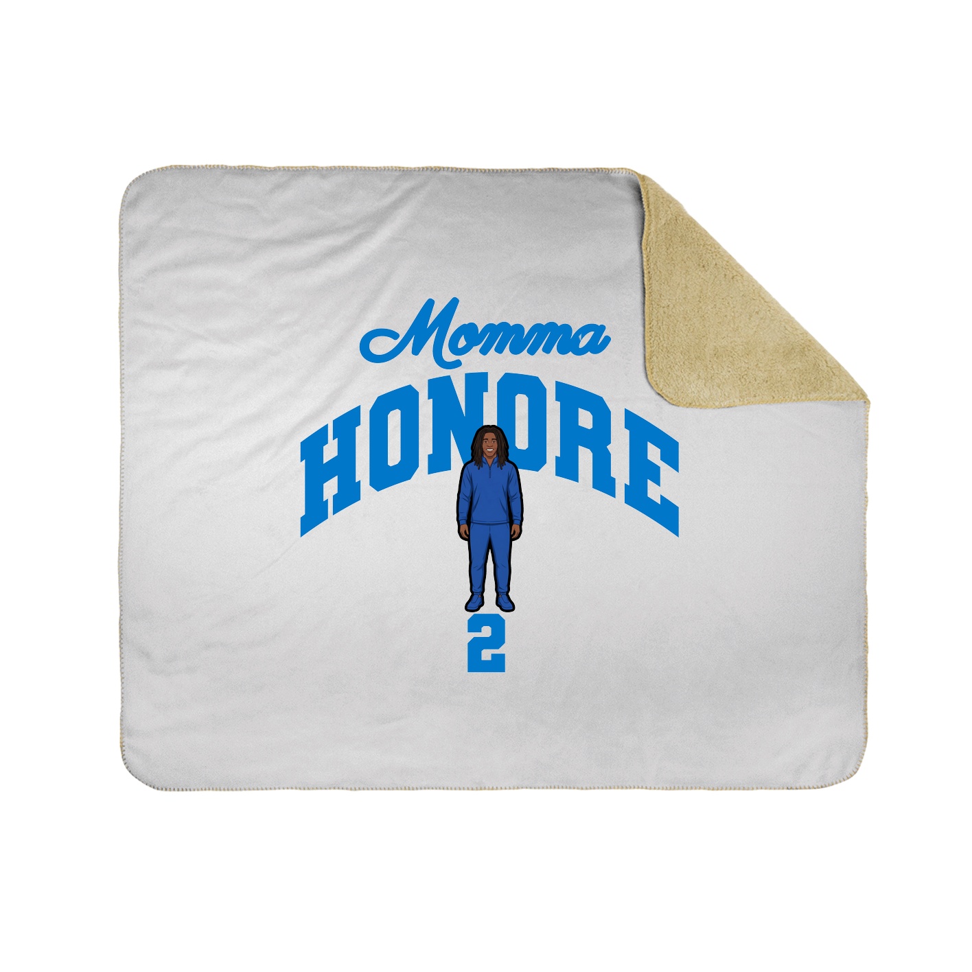 Throw Blanket — Mothers Day Arch in White