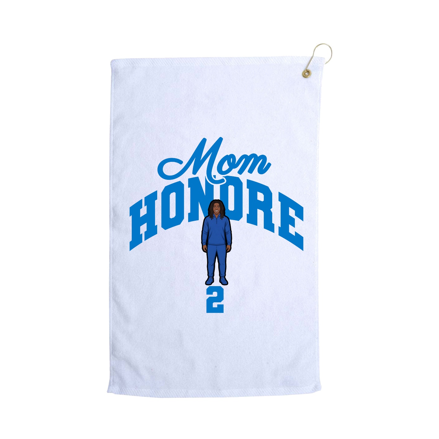 Golf Towel — Mothers Day Arch in White