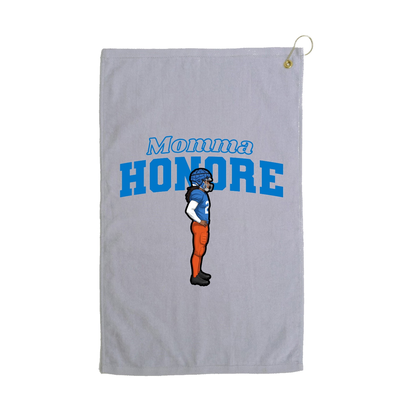Golf Towel — Mothers Day Block in Grey