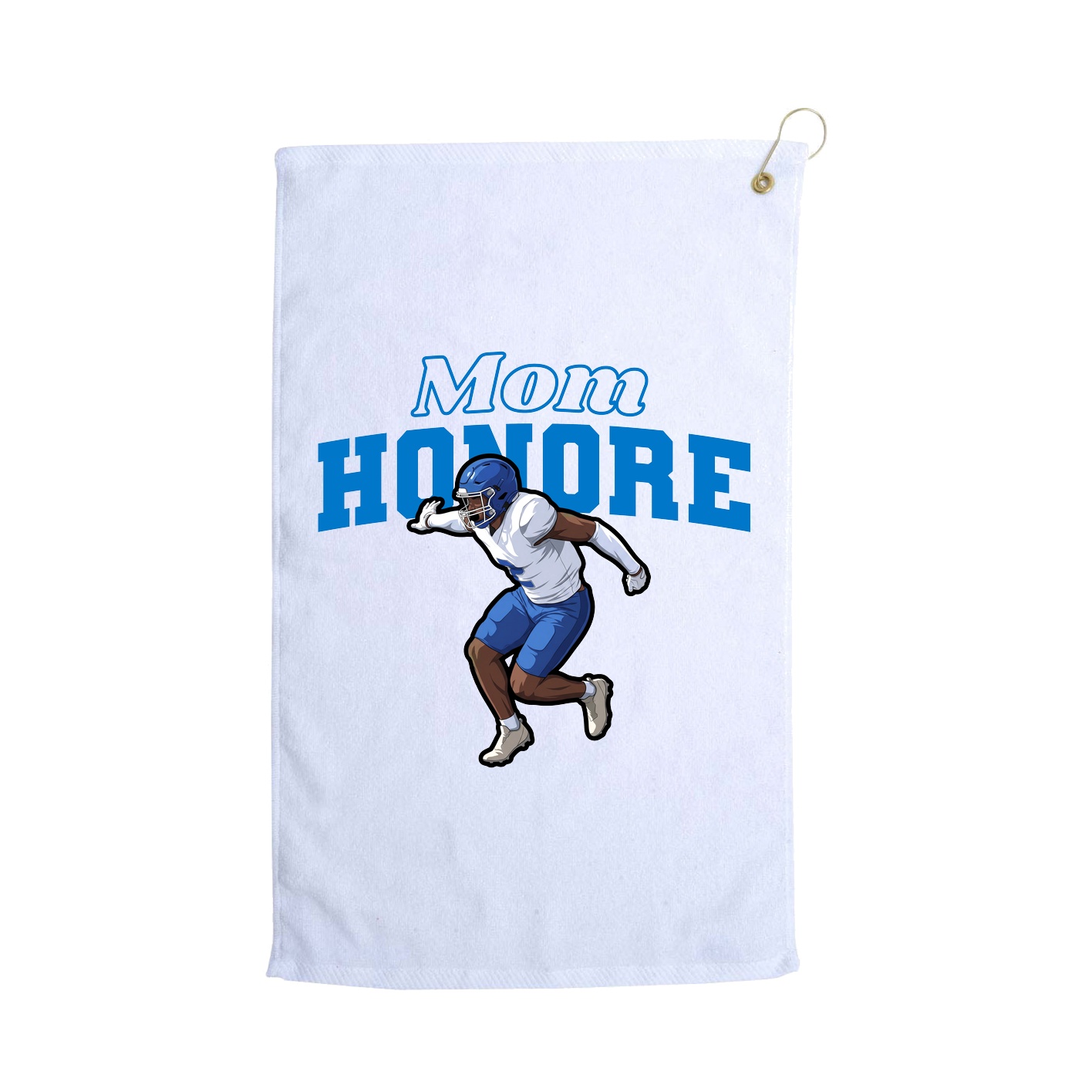 Golf Towel — Mothers Day Block in White
