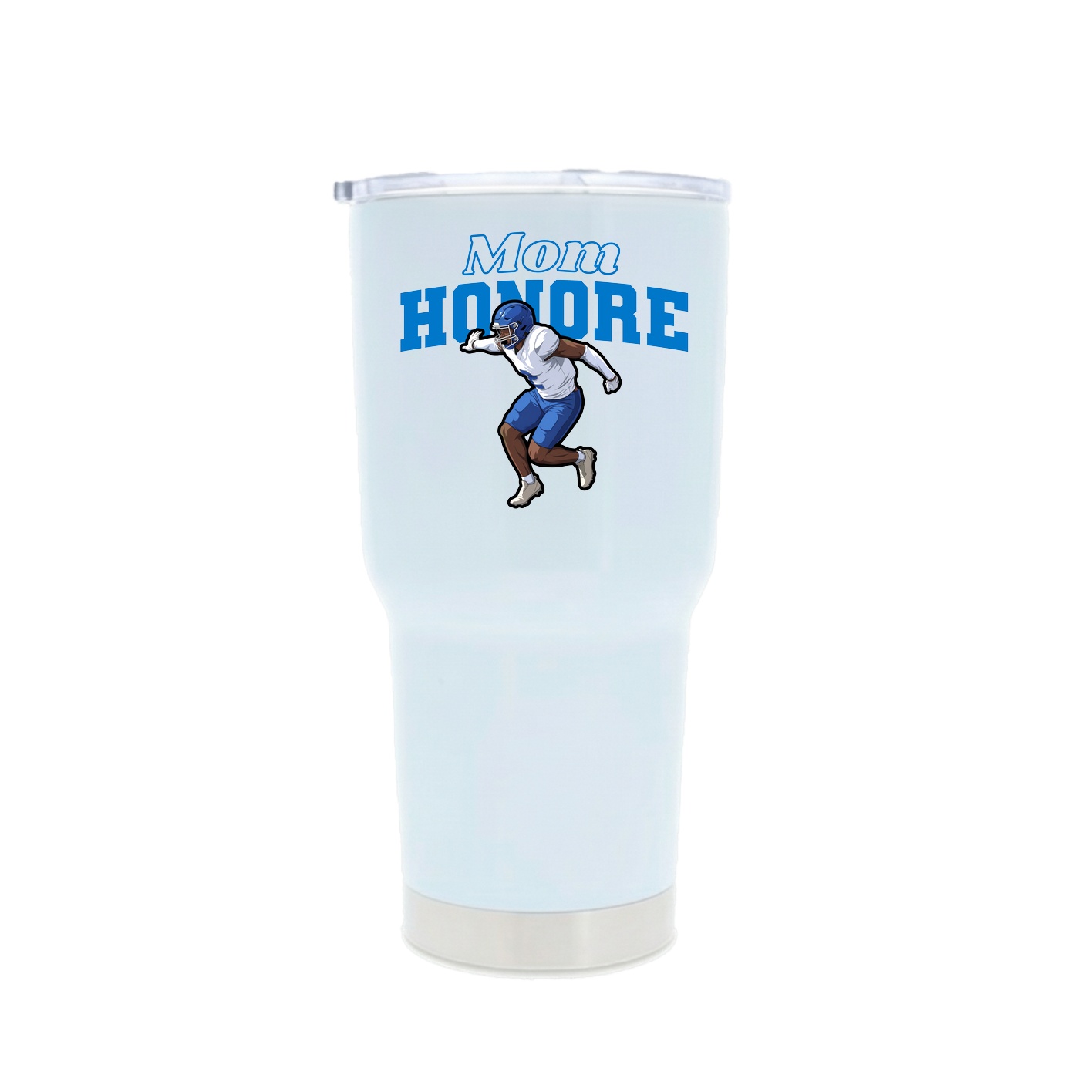 30oz Stainless Steel Tumbler — Mothers Day Block in White