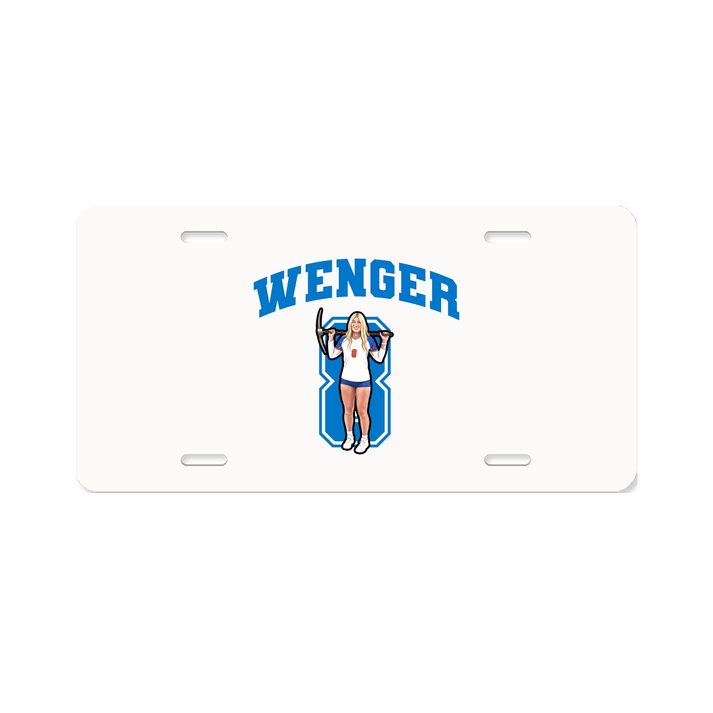 License Plate — Number in Classic