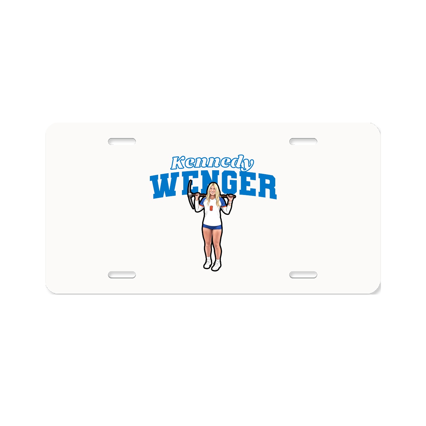 License Plate — Name Arch in Classic