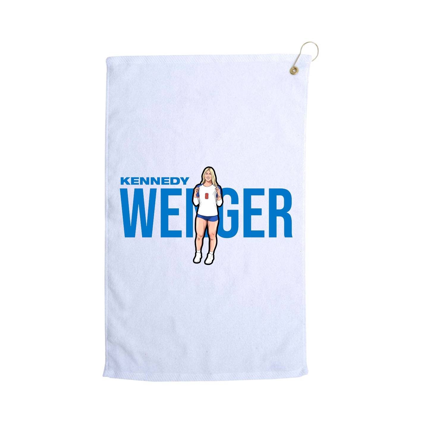 Golf Towel — Player Name in White
