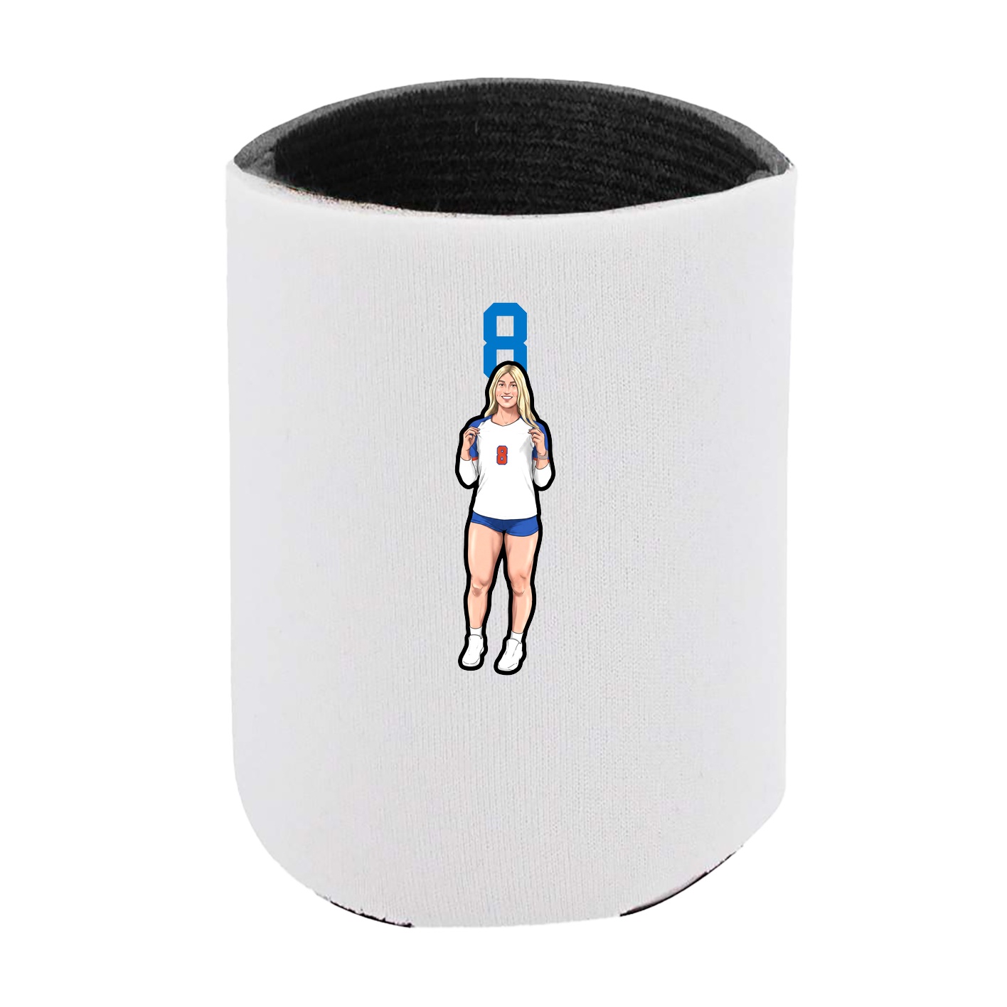 Can Holder — Number Top in White