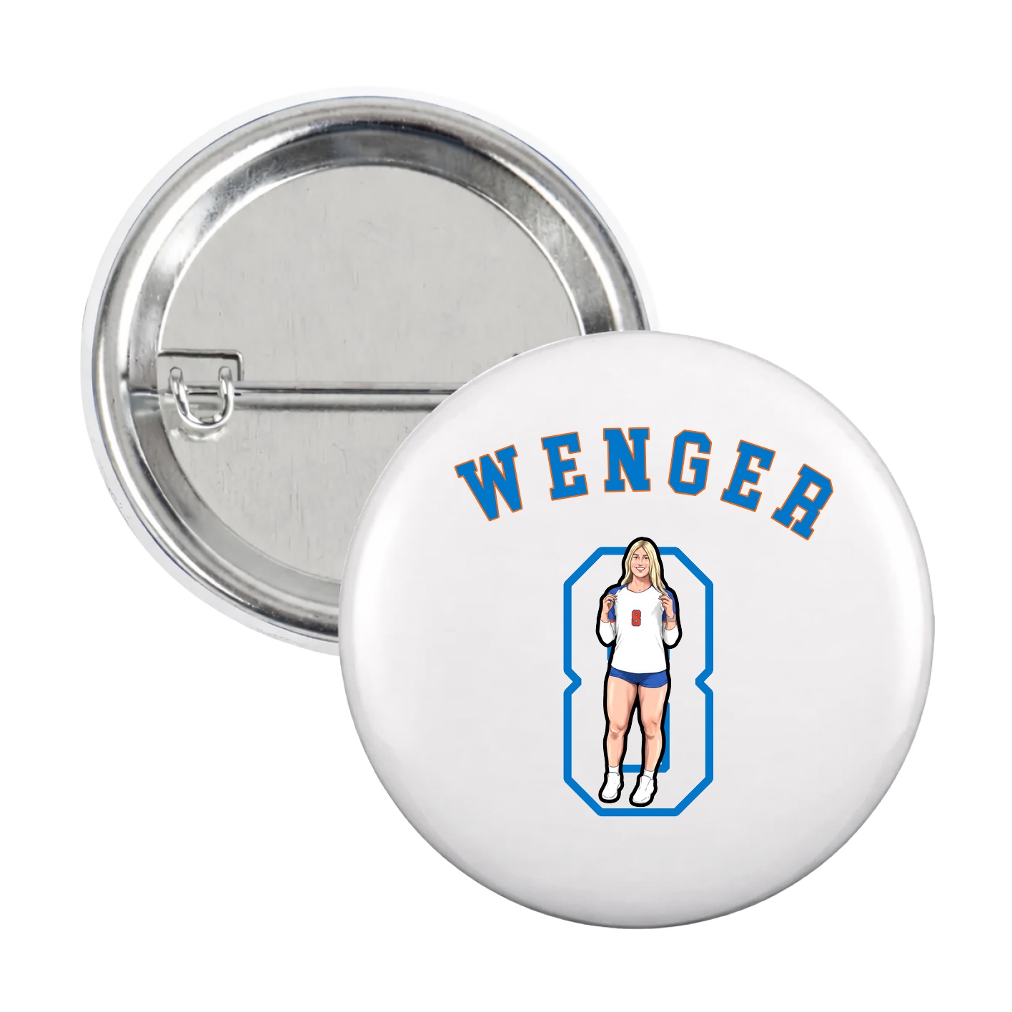 Game Day Button — Shirsey Arch in White