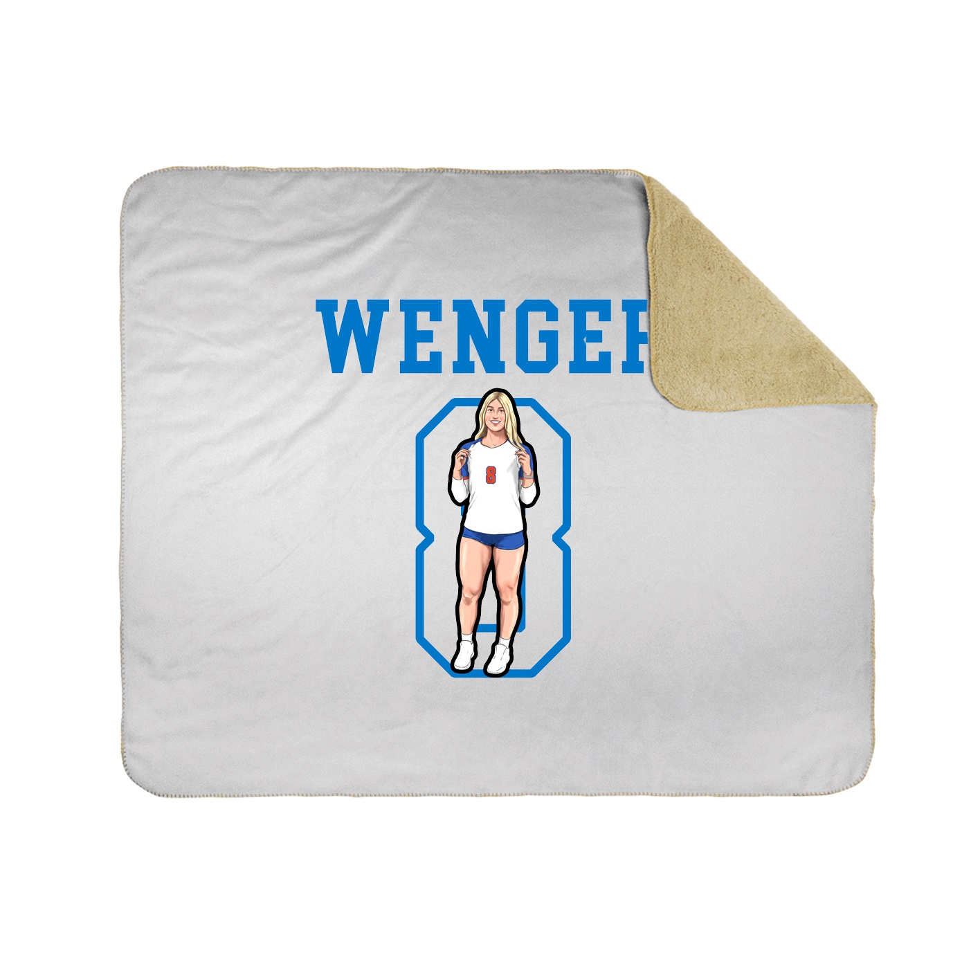 Throw Blanket — Shirsey in White