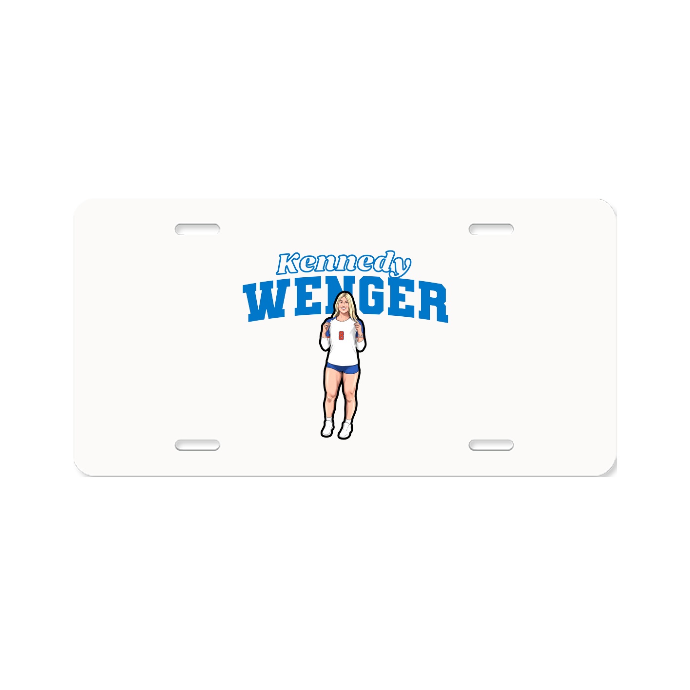 License Plate — Name Arch in Classic