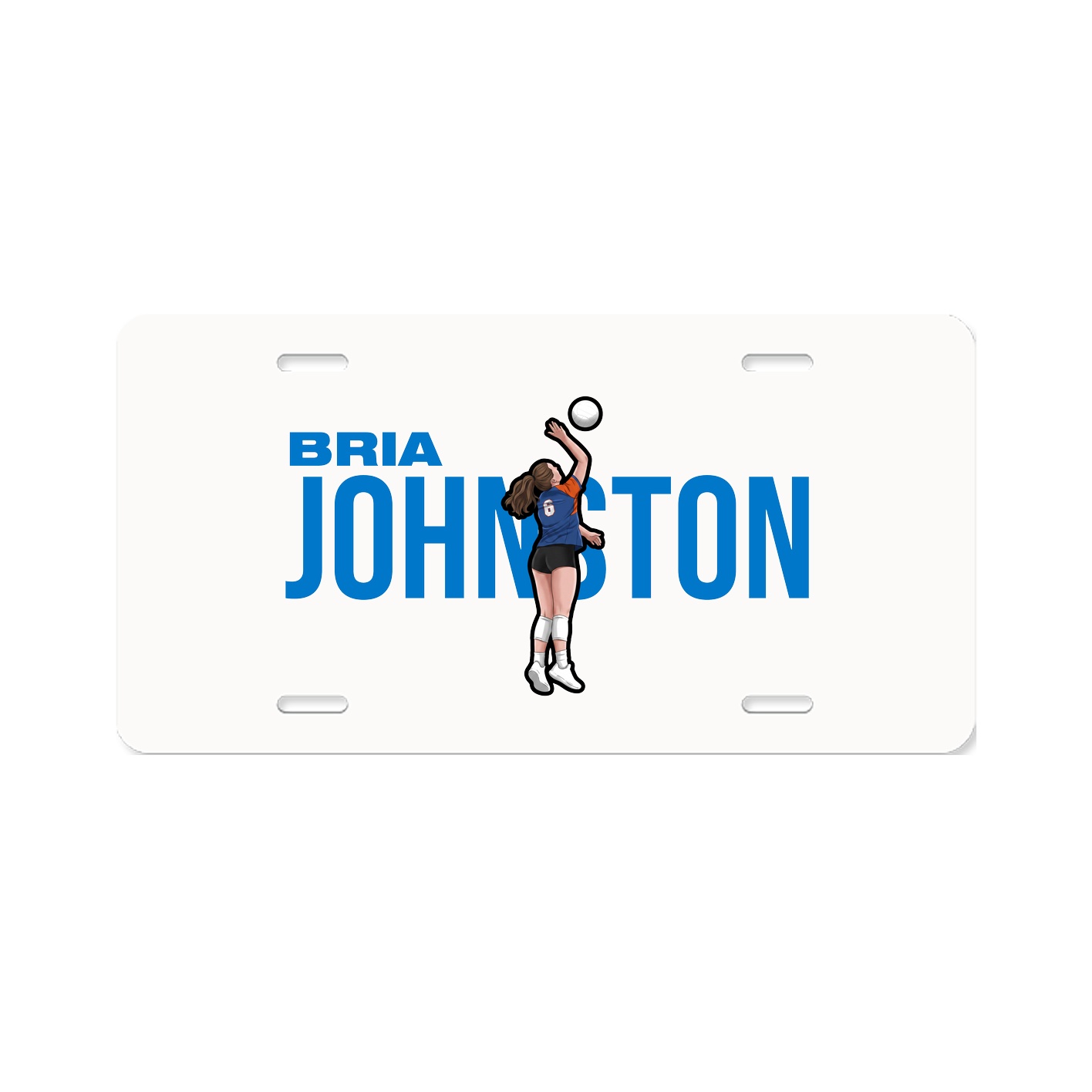 License Plate — Player Name in Classic