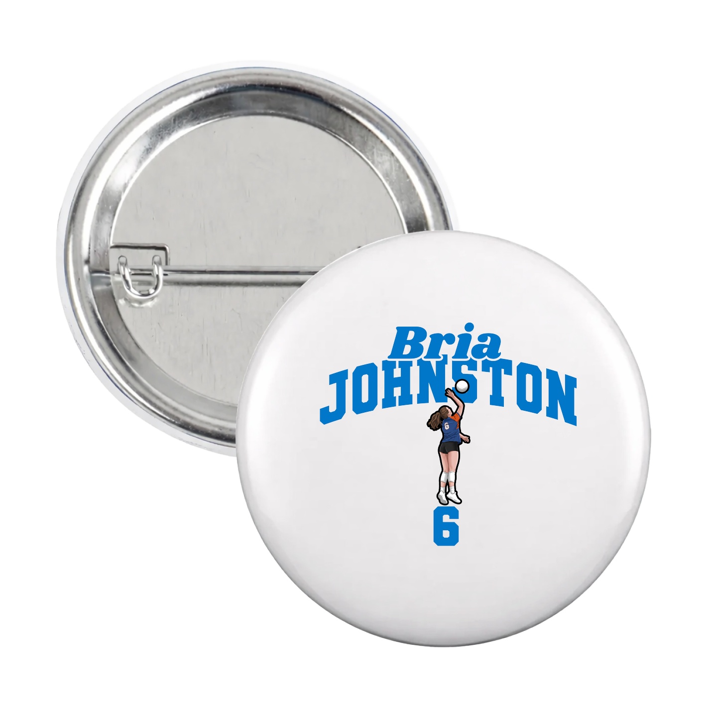 Game Day Button — Signature Arch in White