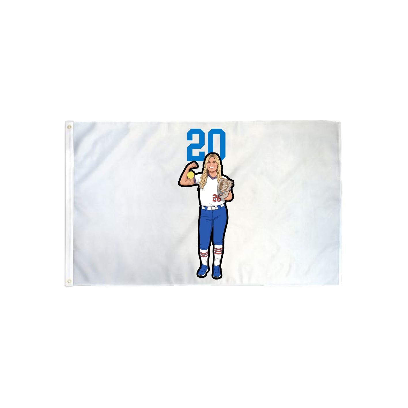 3x5 Flag — Number Top in Classic