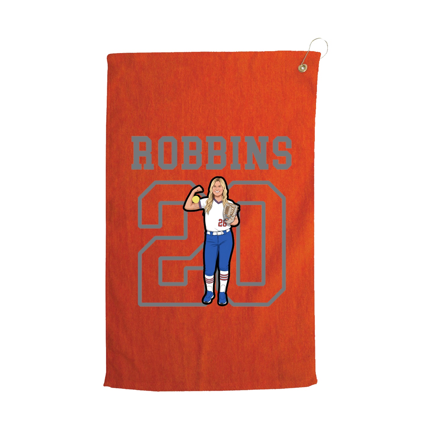 Golf Towel — Shirsey in Orange