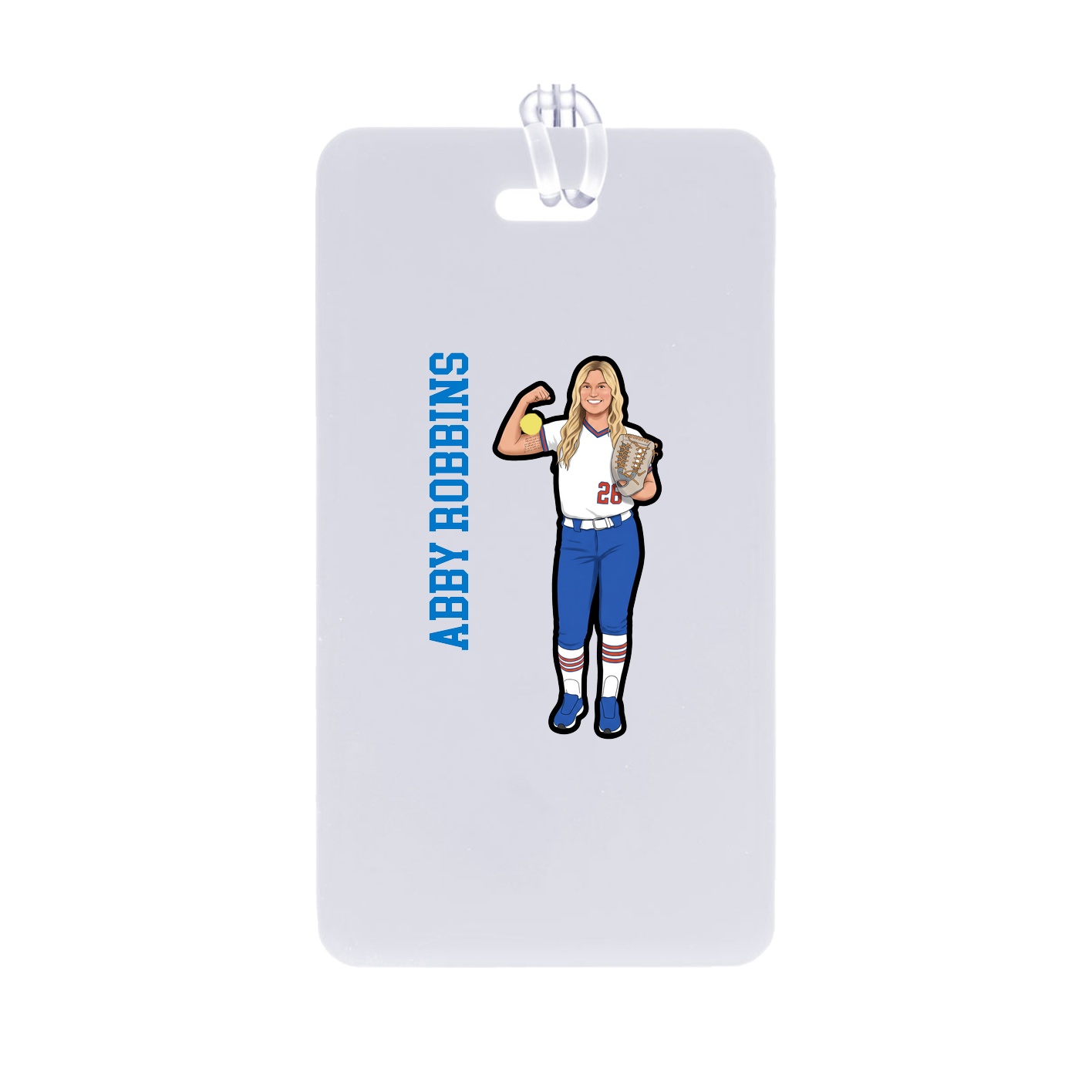 Bag Tag — Name Vertical in Classic