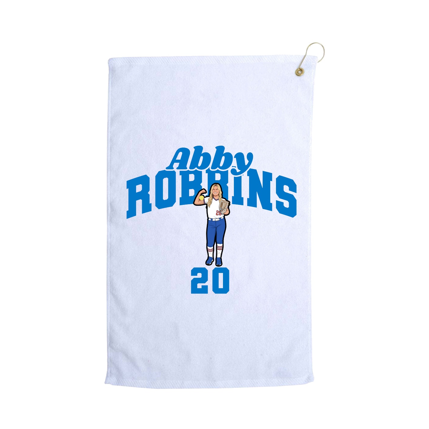 Golf Towel — Signature Arch in White