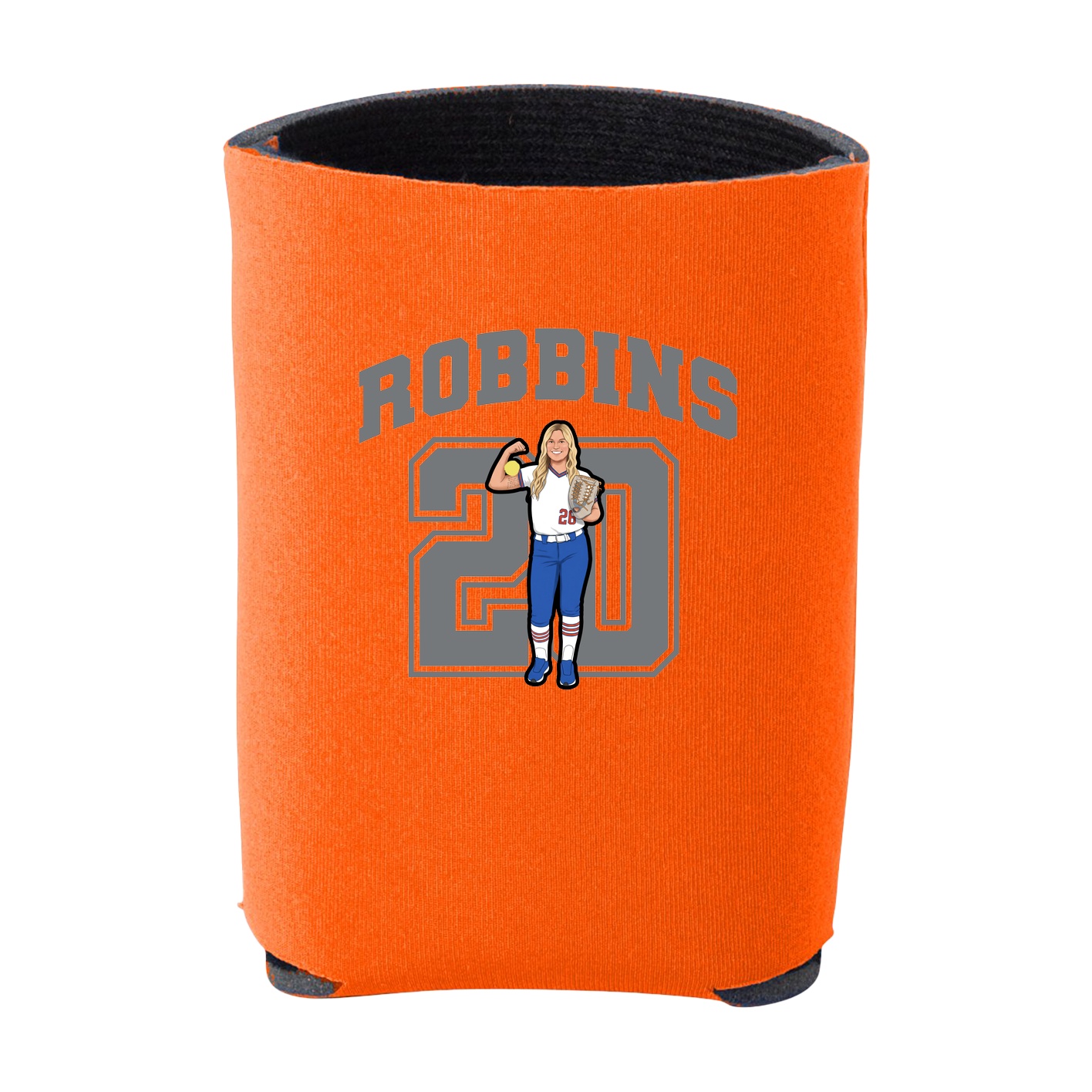 Can Holder — Number in Orange