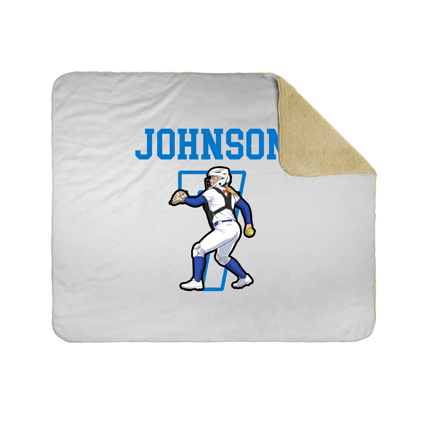 Throw Blanket — Shirsey in White