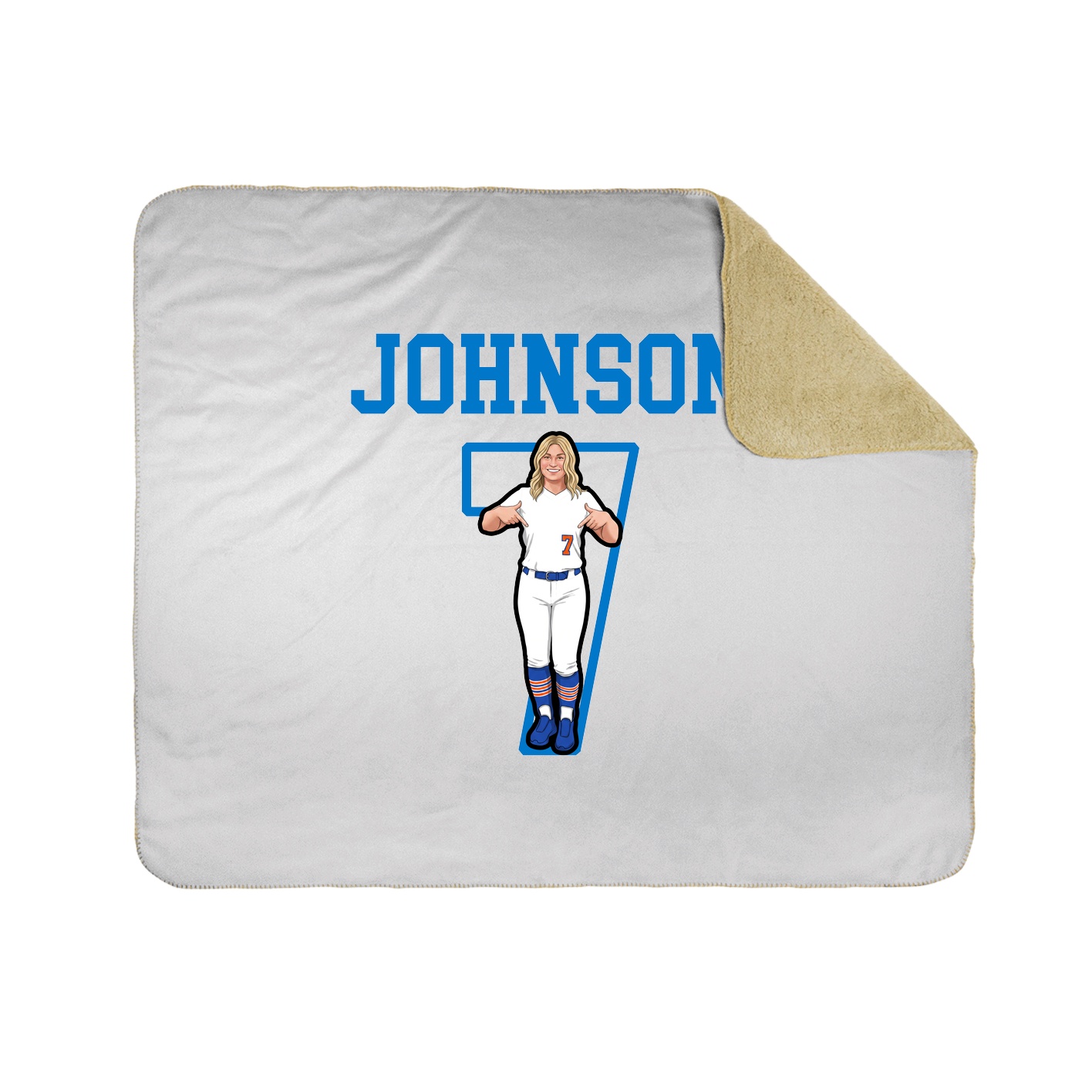 Throw Blanket — Shirsey in White