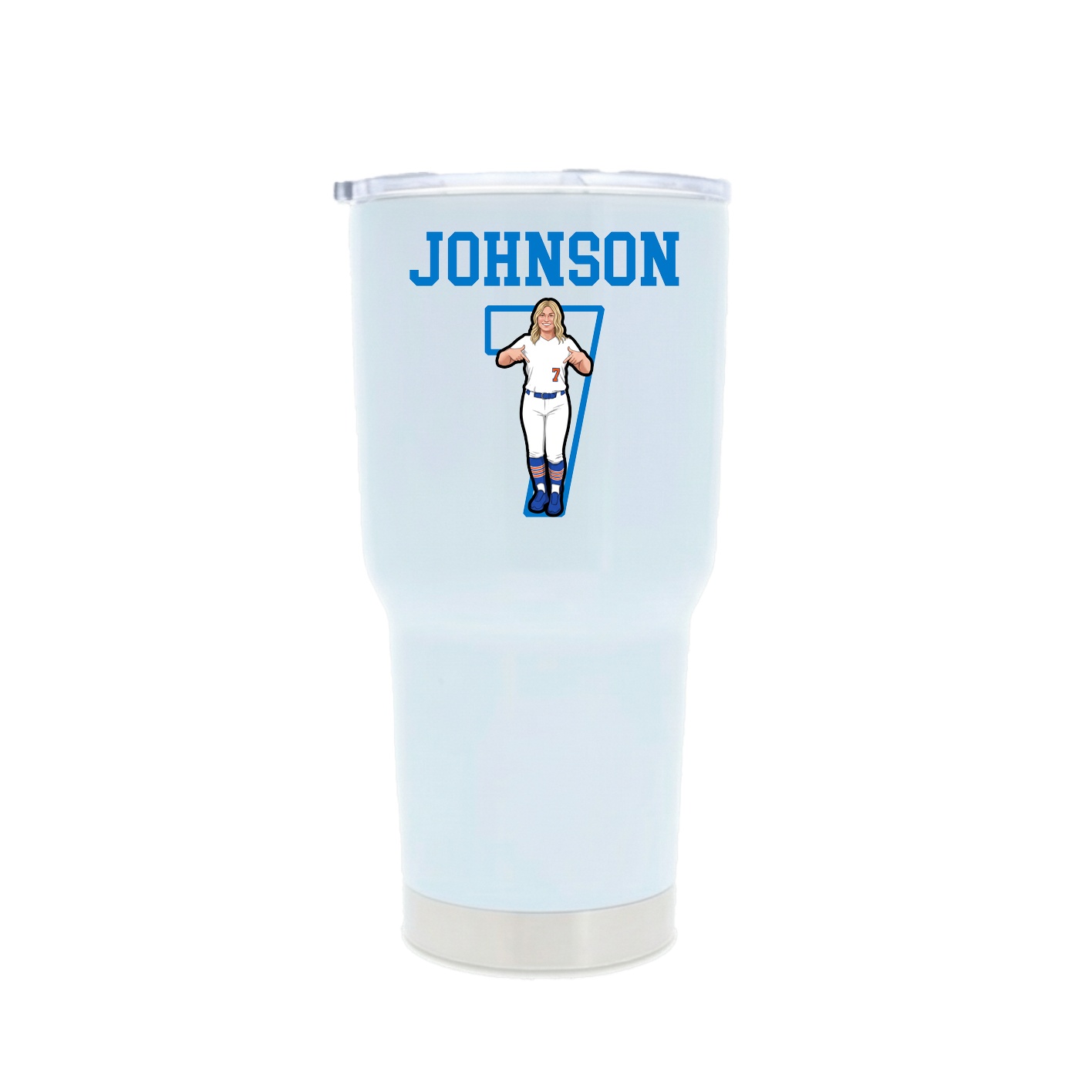30oz Stainless Steel Tumbler — Shirsey in White