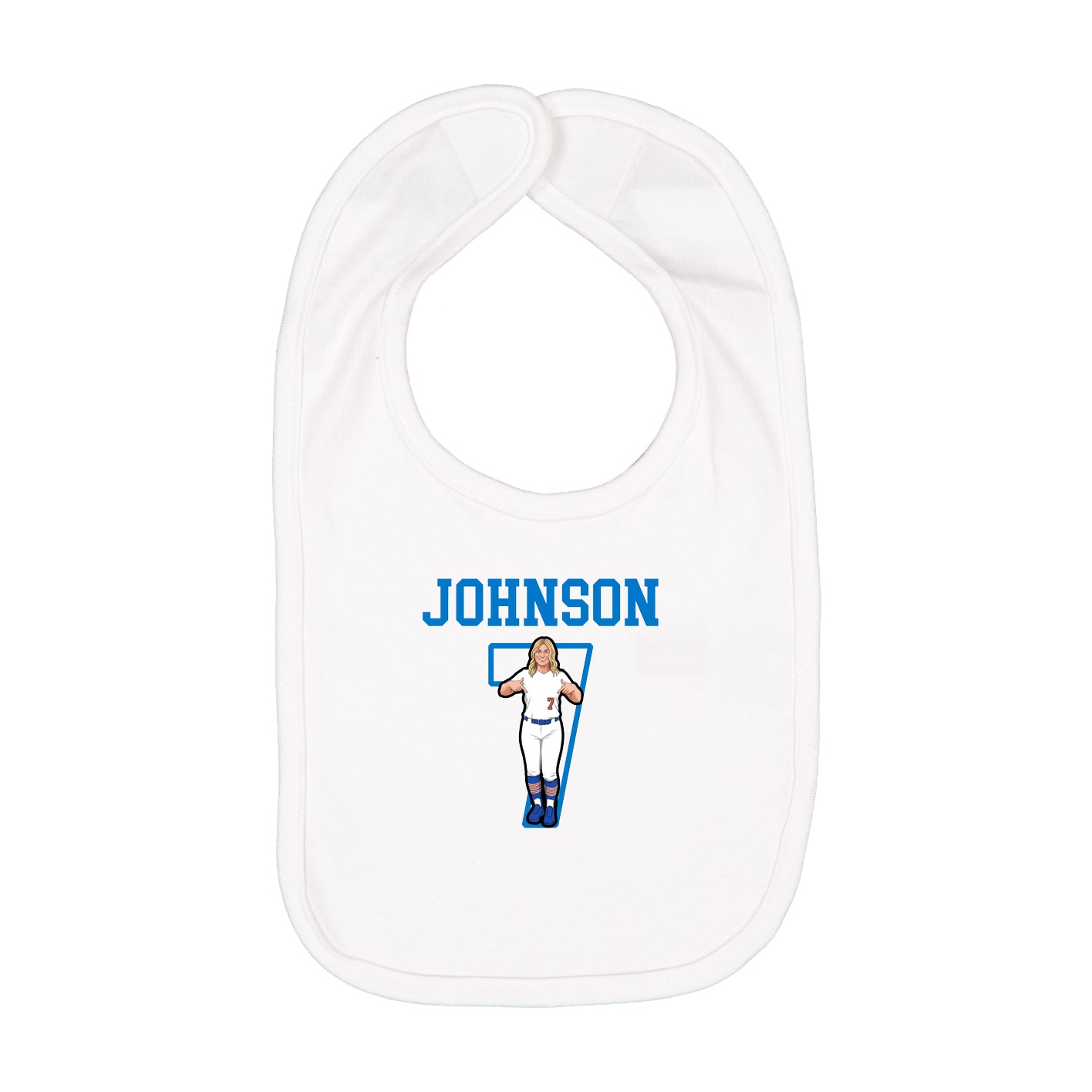 Infant Bib — Shirsey in White