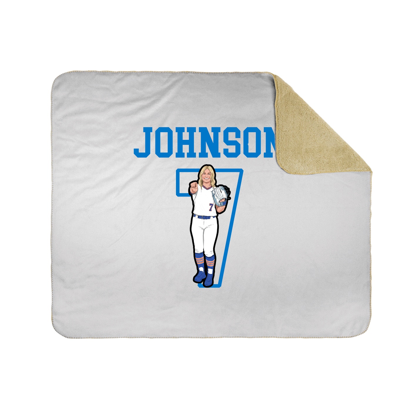 Throw Blanket — Shirsey in White
