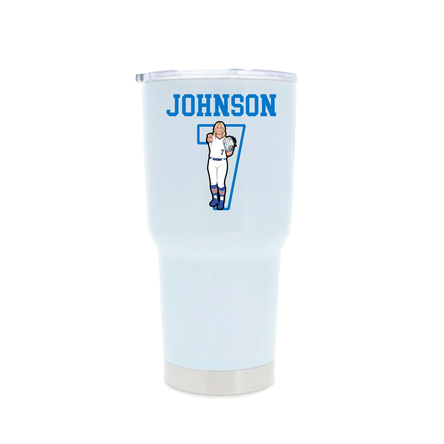 30oz Stainless Steel Tumbler — Shirsey in White