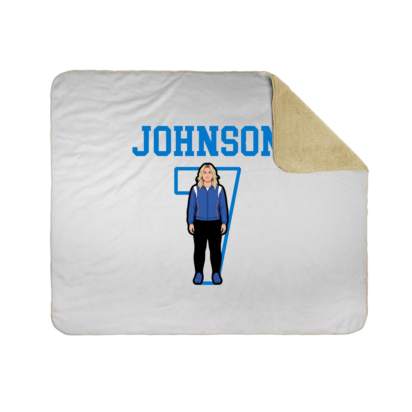 Throw Blanket — Shirsey in White