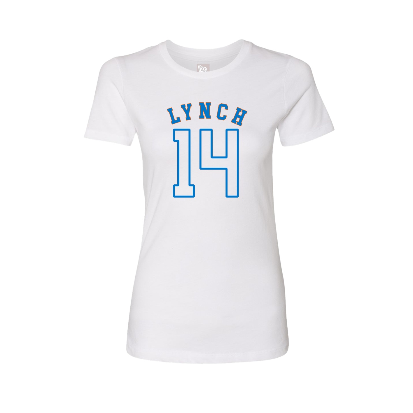 Fitted Women's Tee — Shirsey Arch in White
