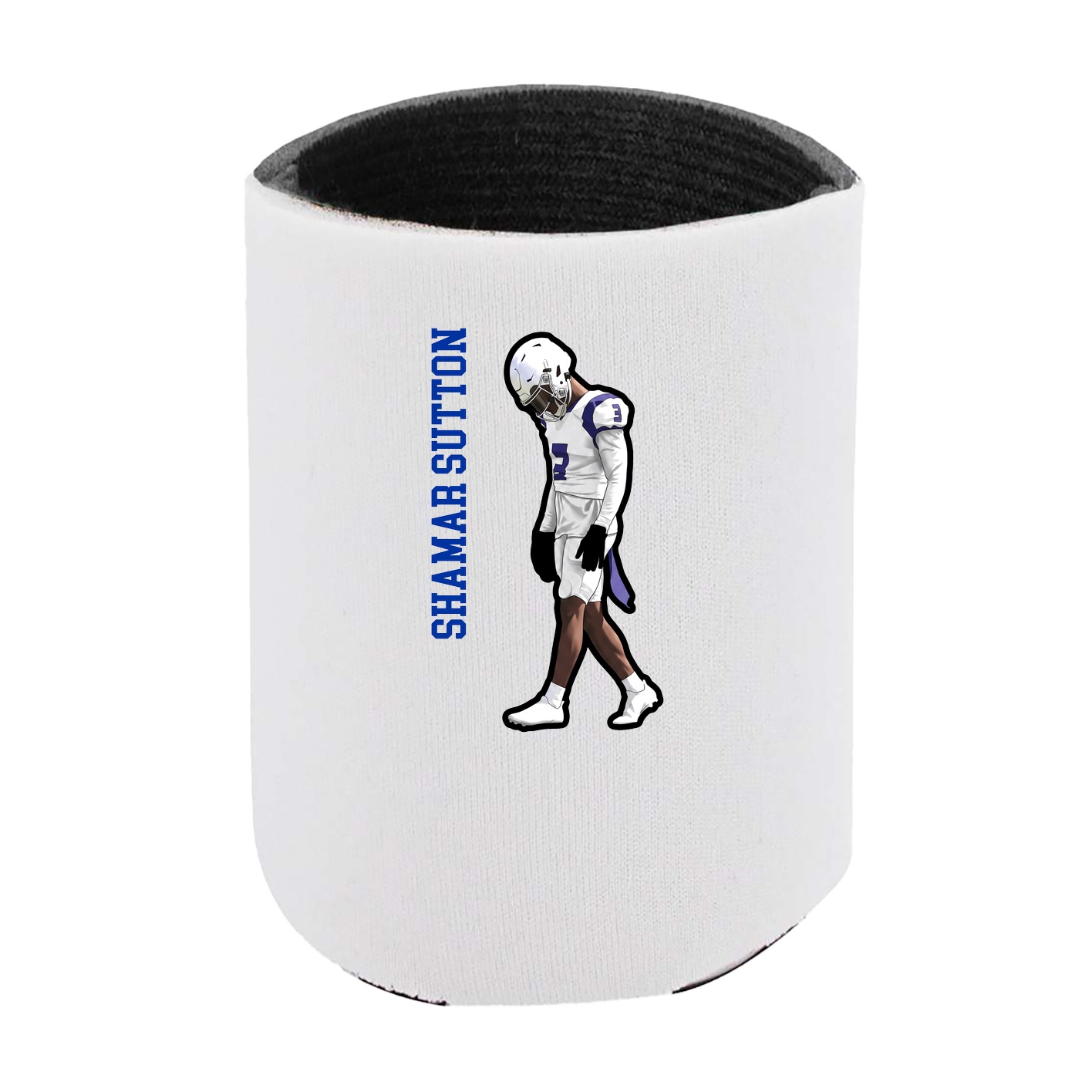 Can Holder — Name Vertical in White