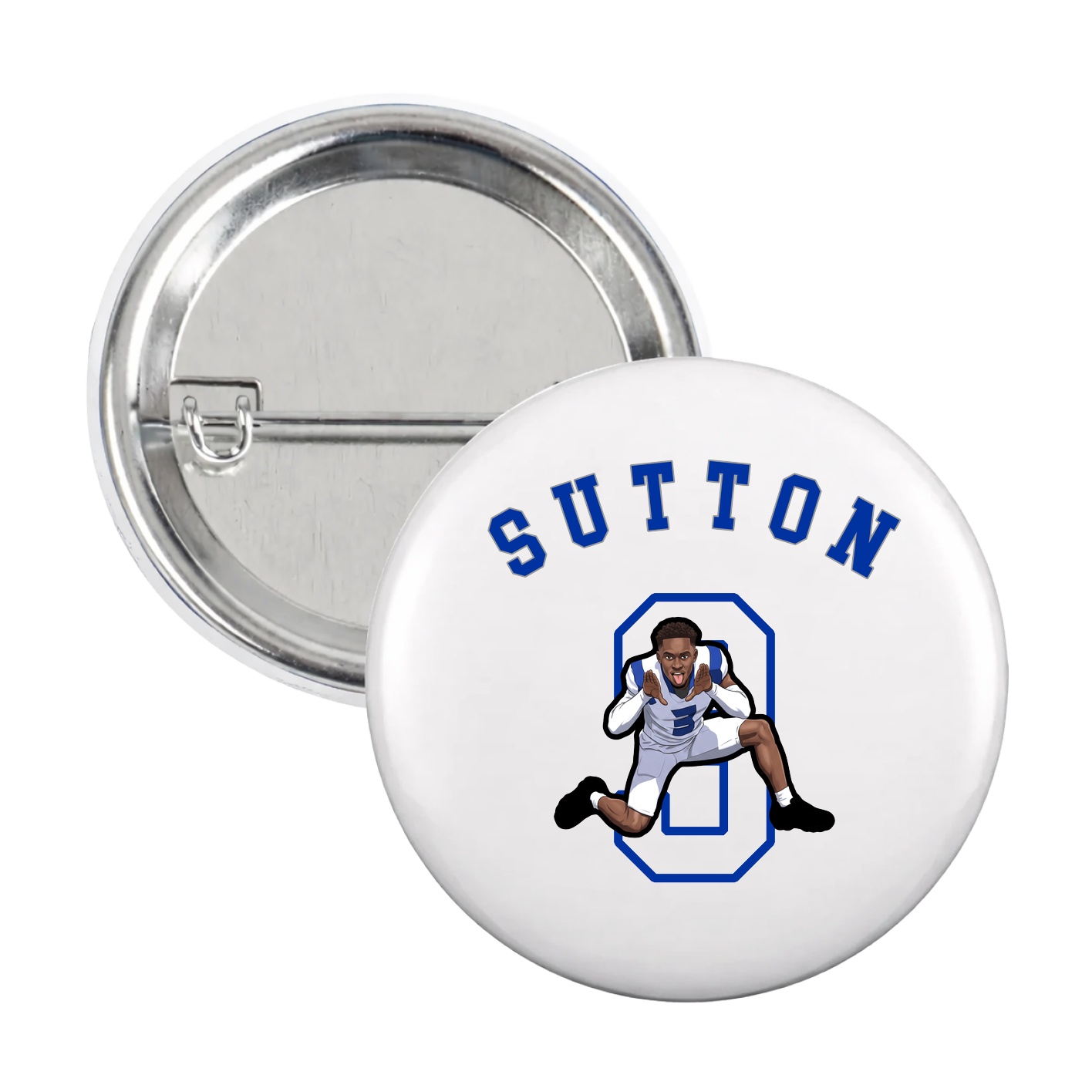 Game Day Button — Shirsey Arch in White