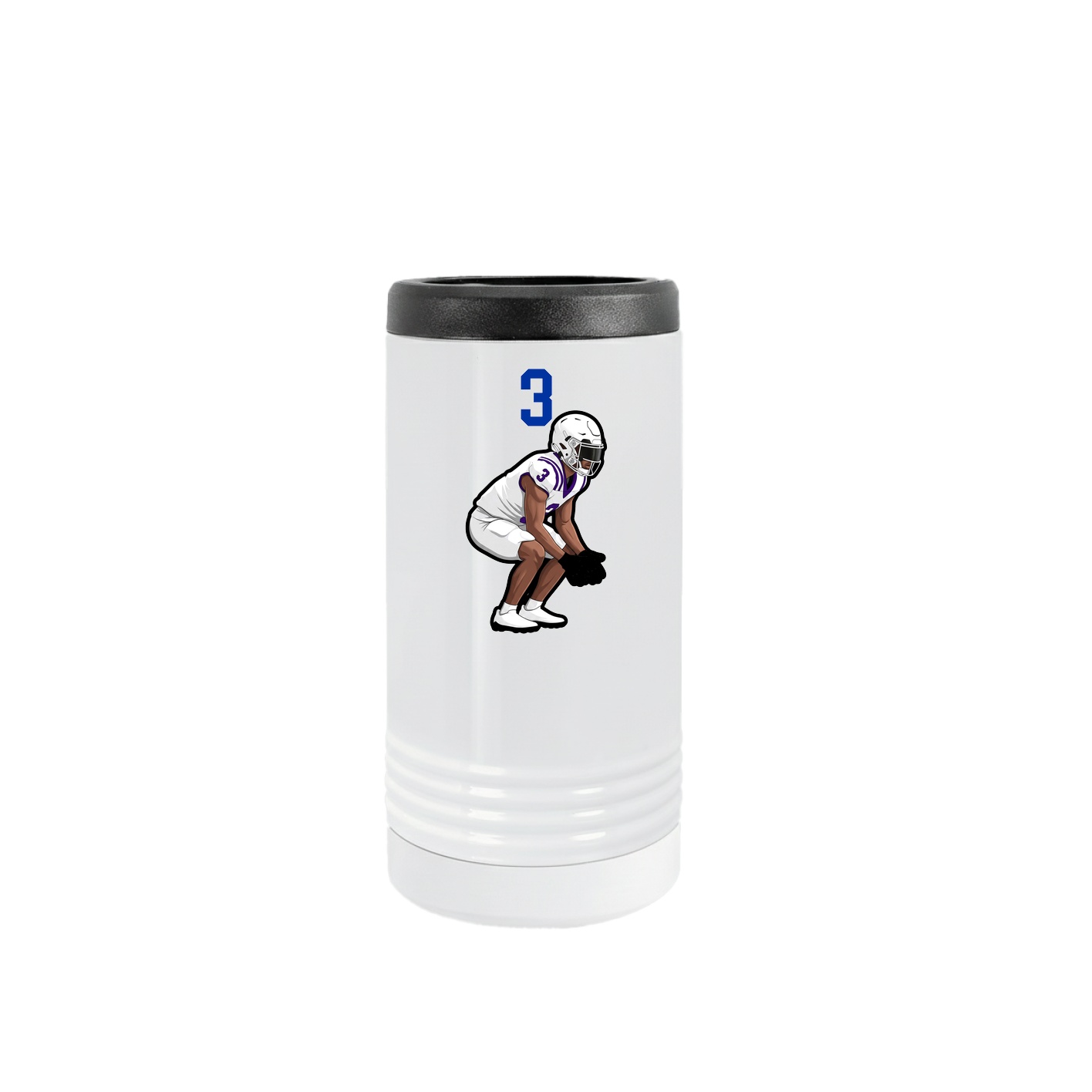 Slim Beverage Holder — Number Top in White