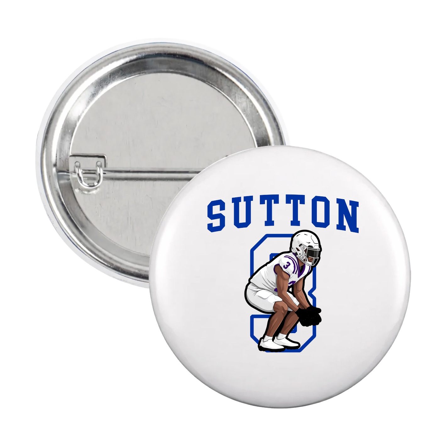 Game Day Button — Shirsey in White