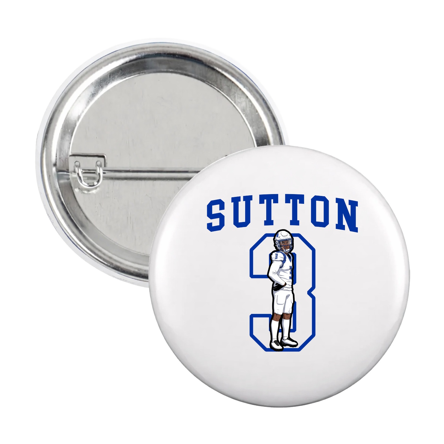Game Day Button — Shirsey in White