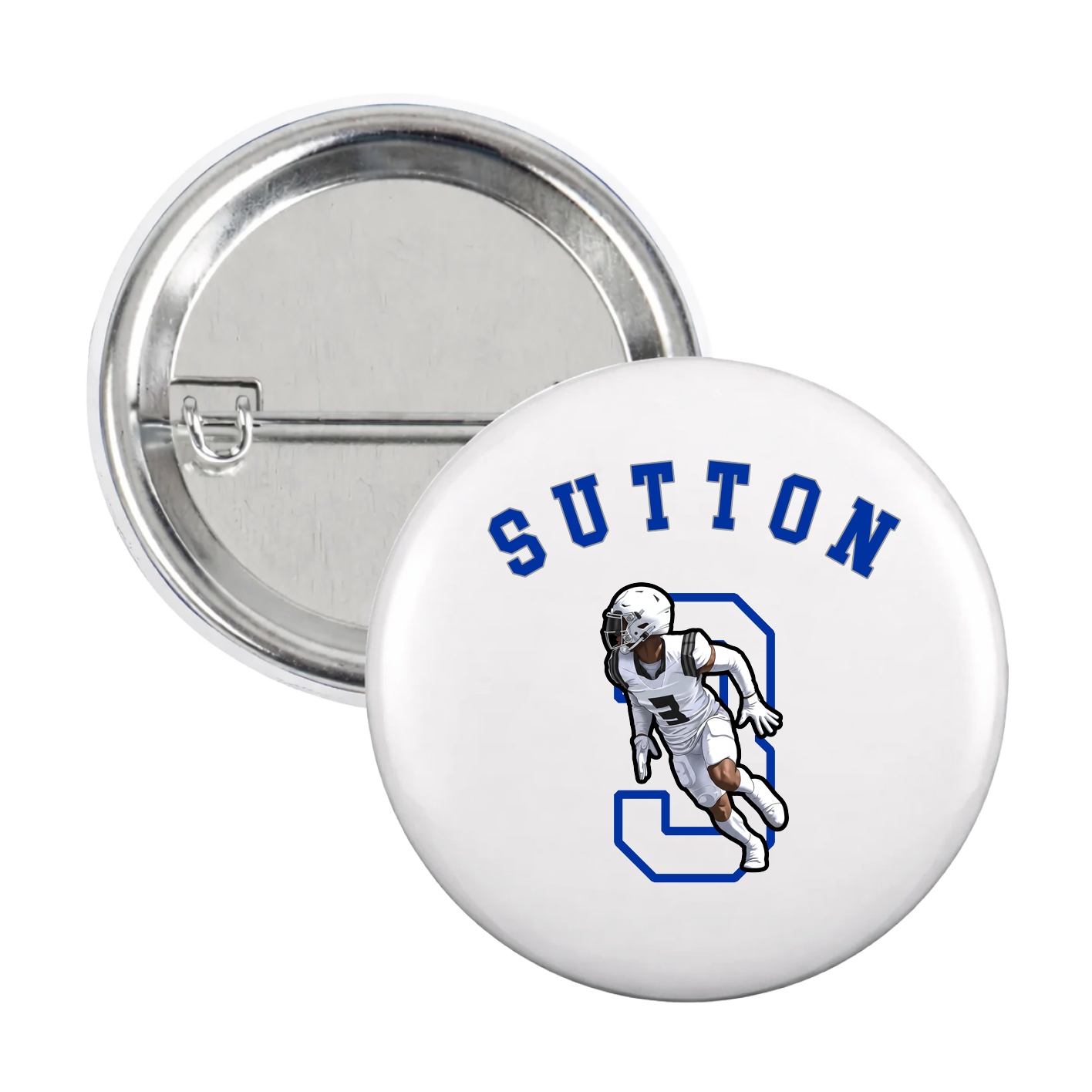 Game Day Button — Shirsey Arch in White