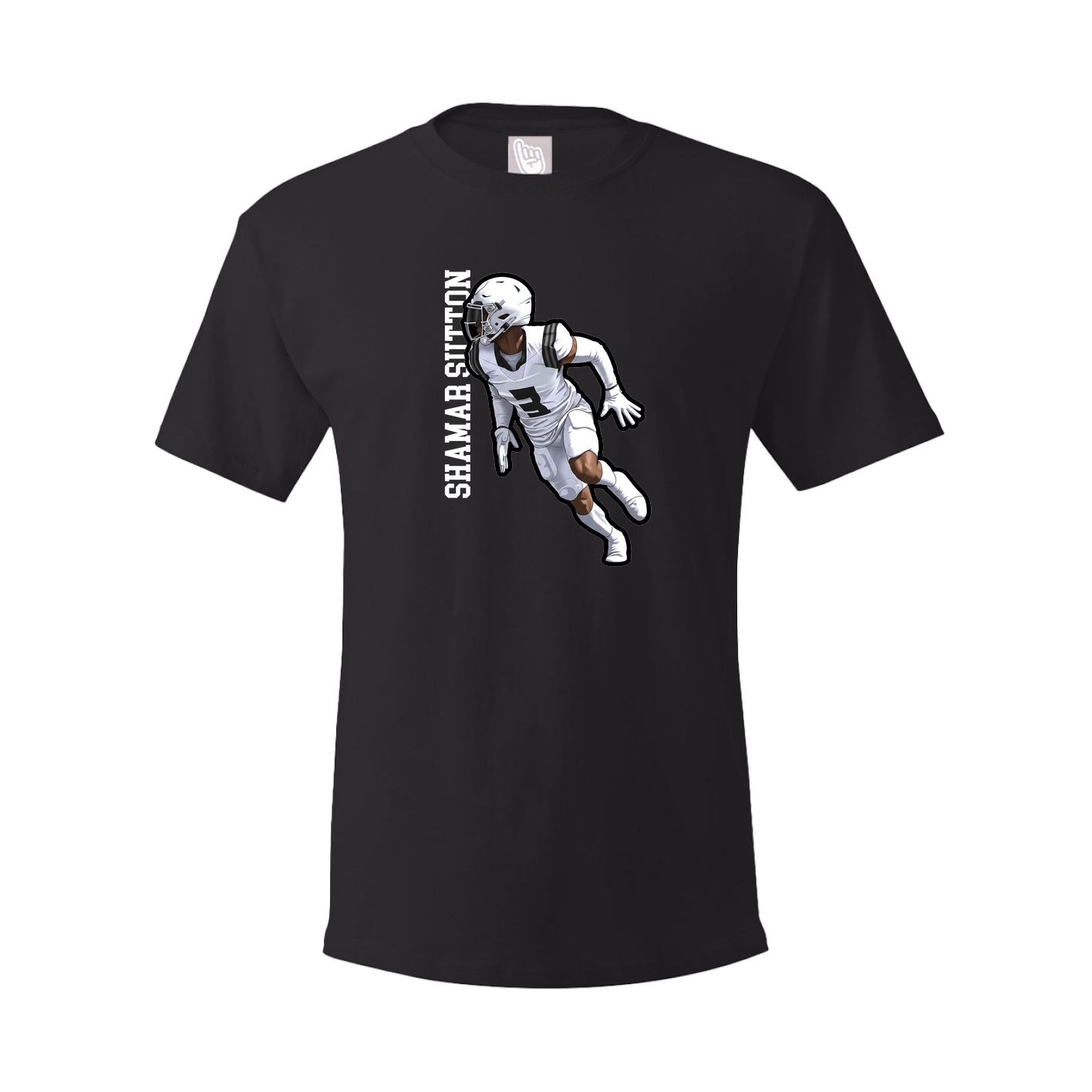 Tee — Name Vertical in Black