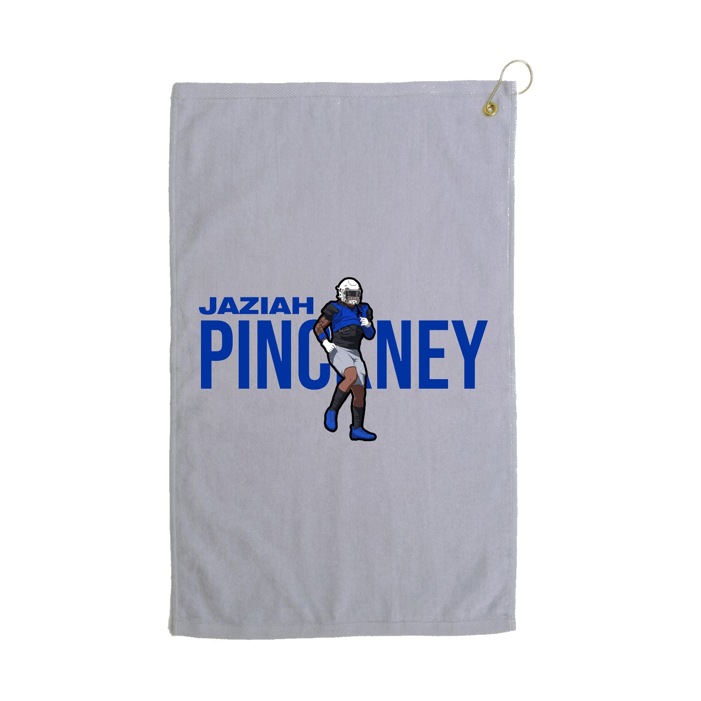 Golf Towel — Player Name in Grey