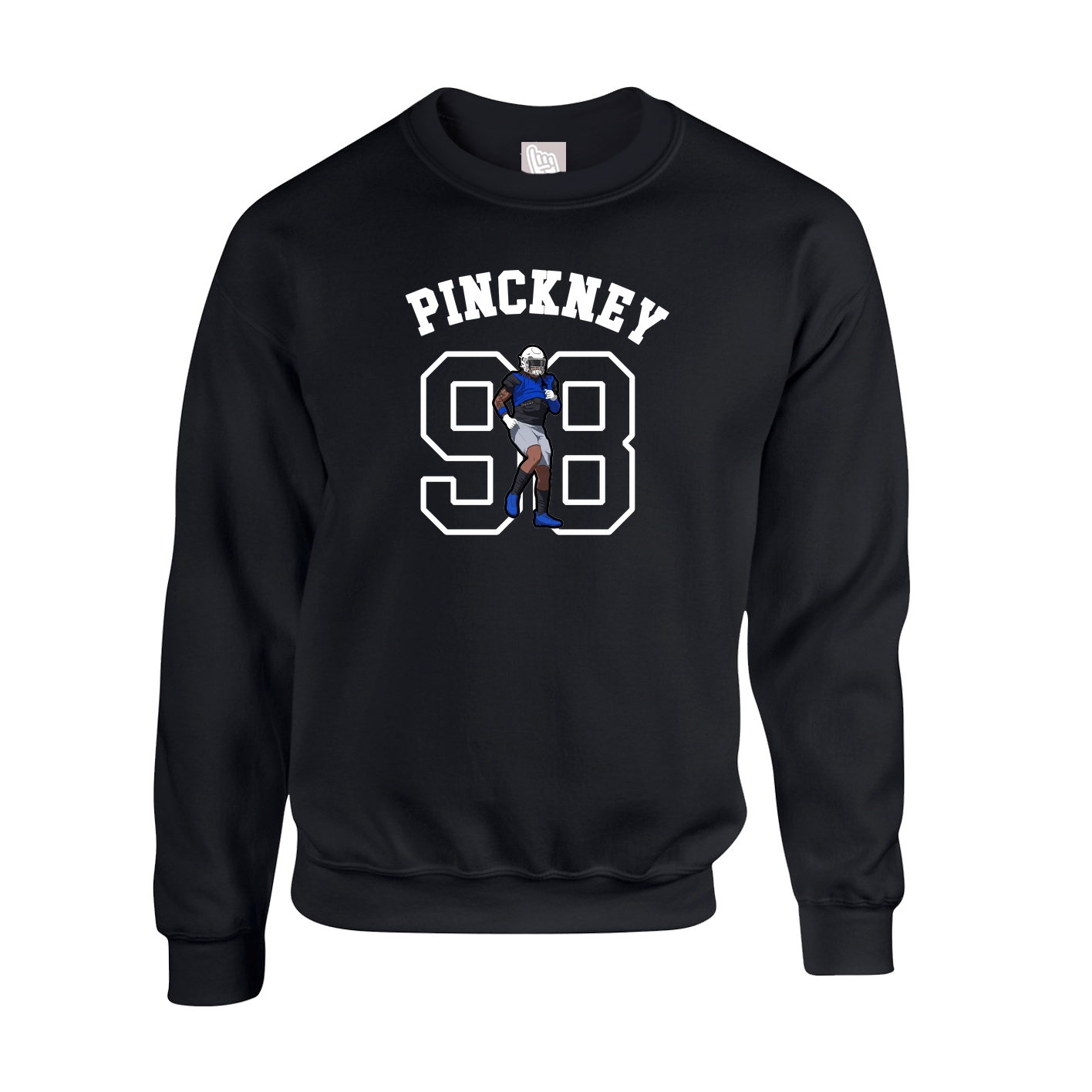 Fleece Crew — Shirsey Arch in Black