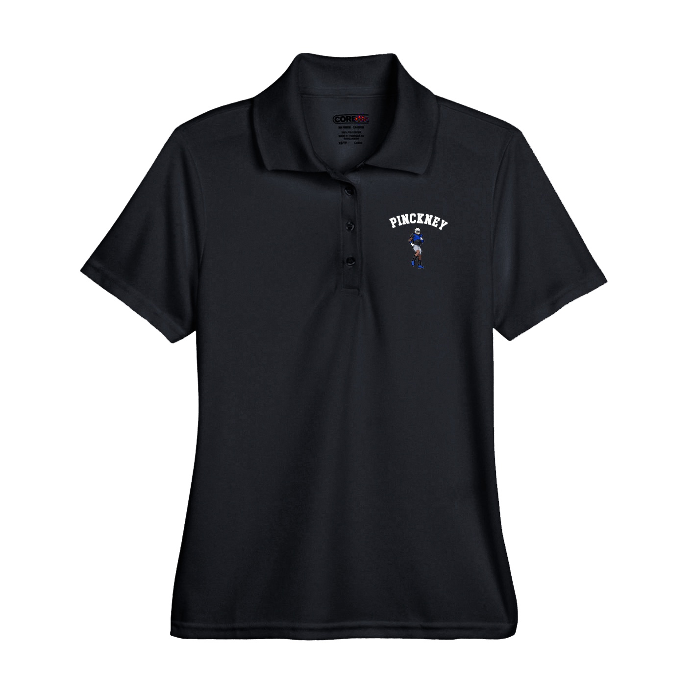 Performance Polo — Shirsey Arch in Black